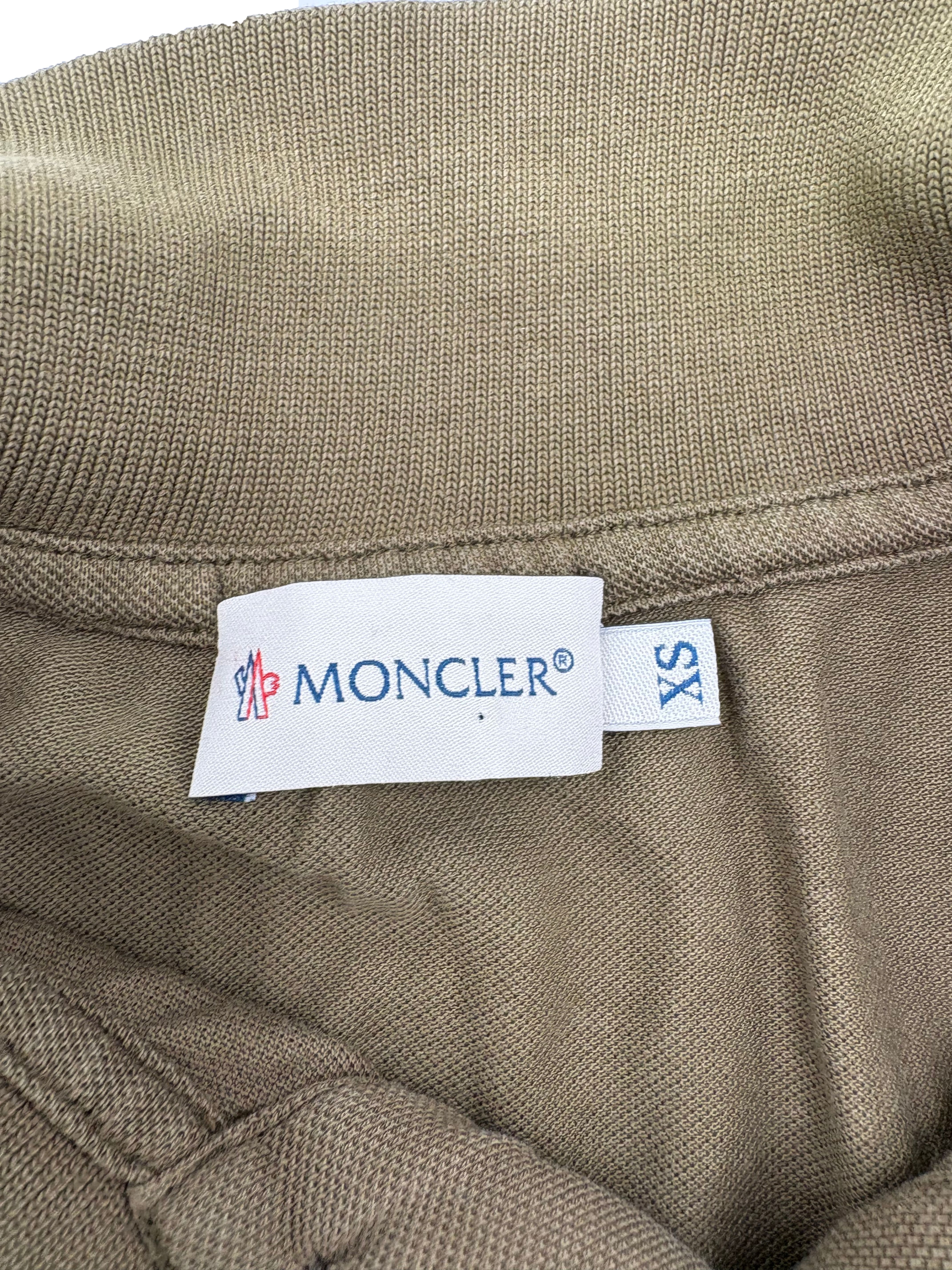 Moncler Maglia Logo Polo - Khaki Moncler