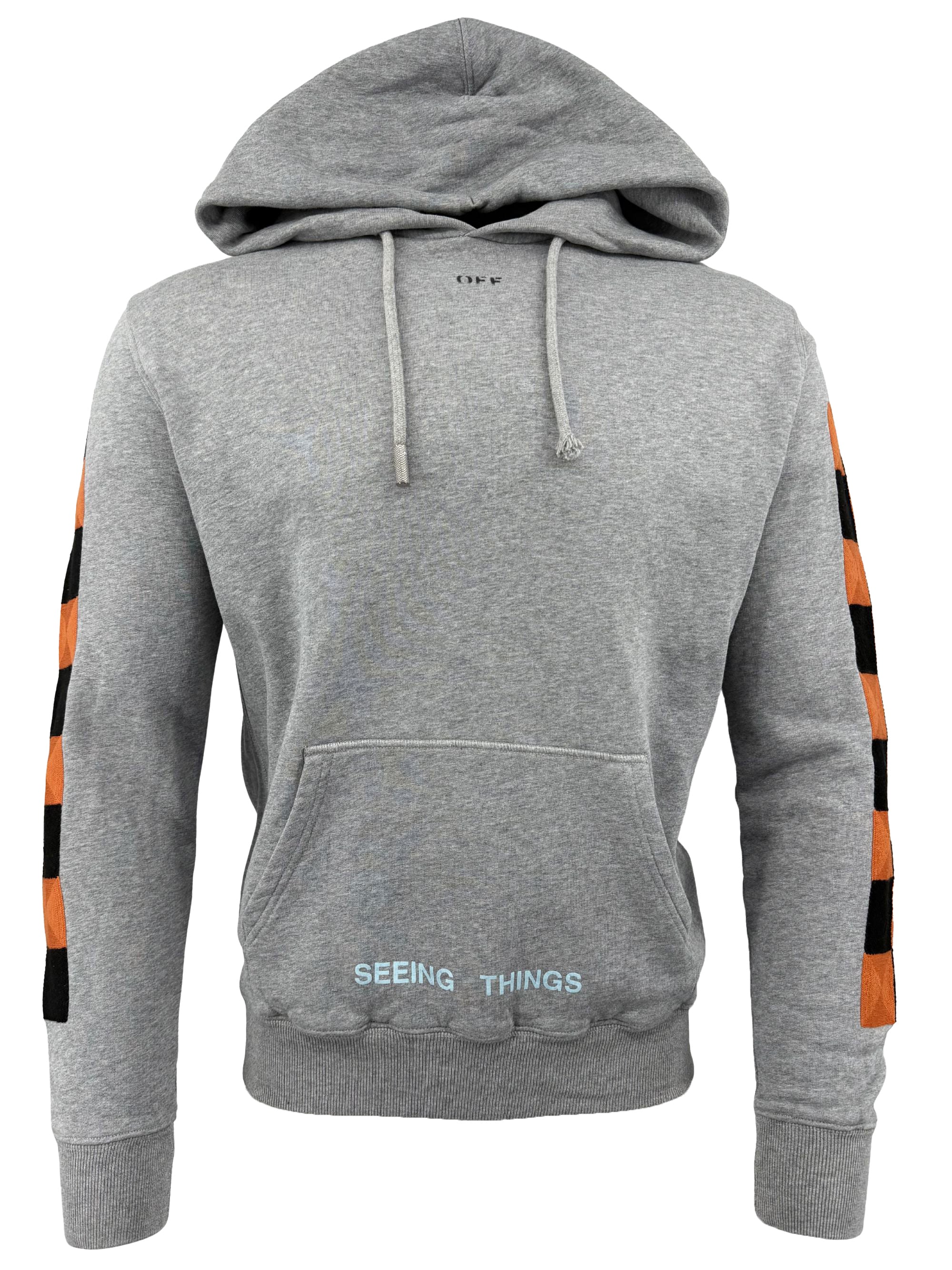Off White 'Seeing Things' Arrows Hoodie - Grey Off-White