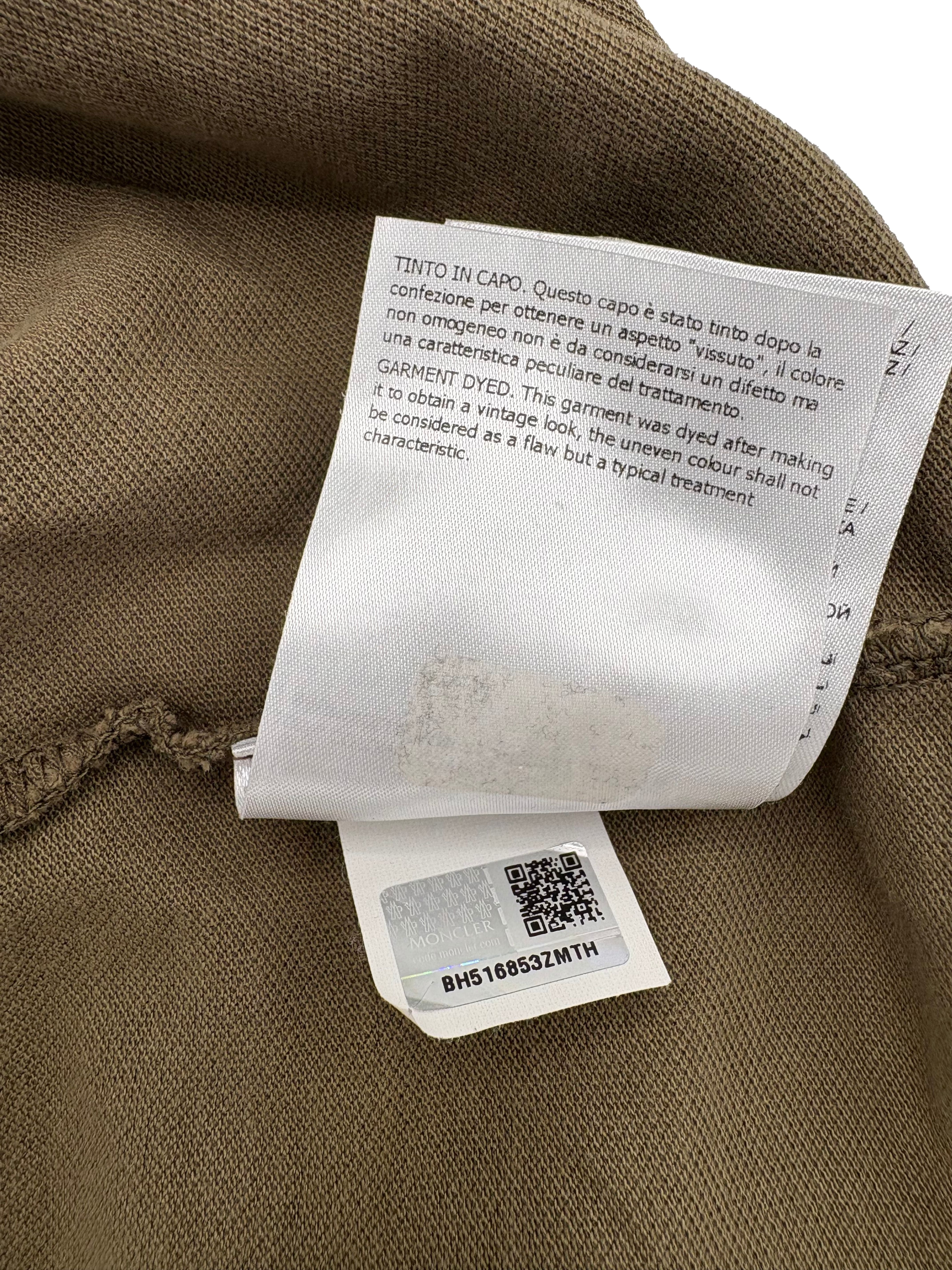 Moncler Maglia Logo Polo - Khaki Moncler