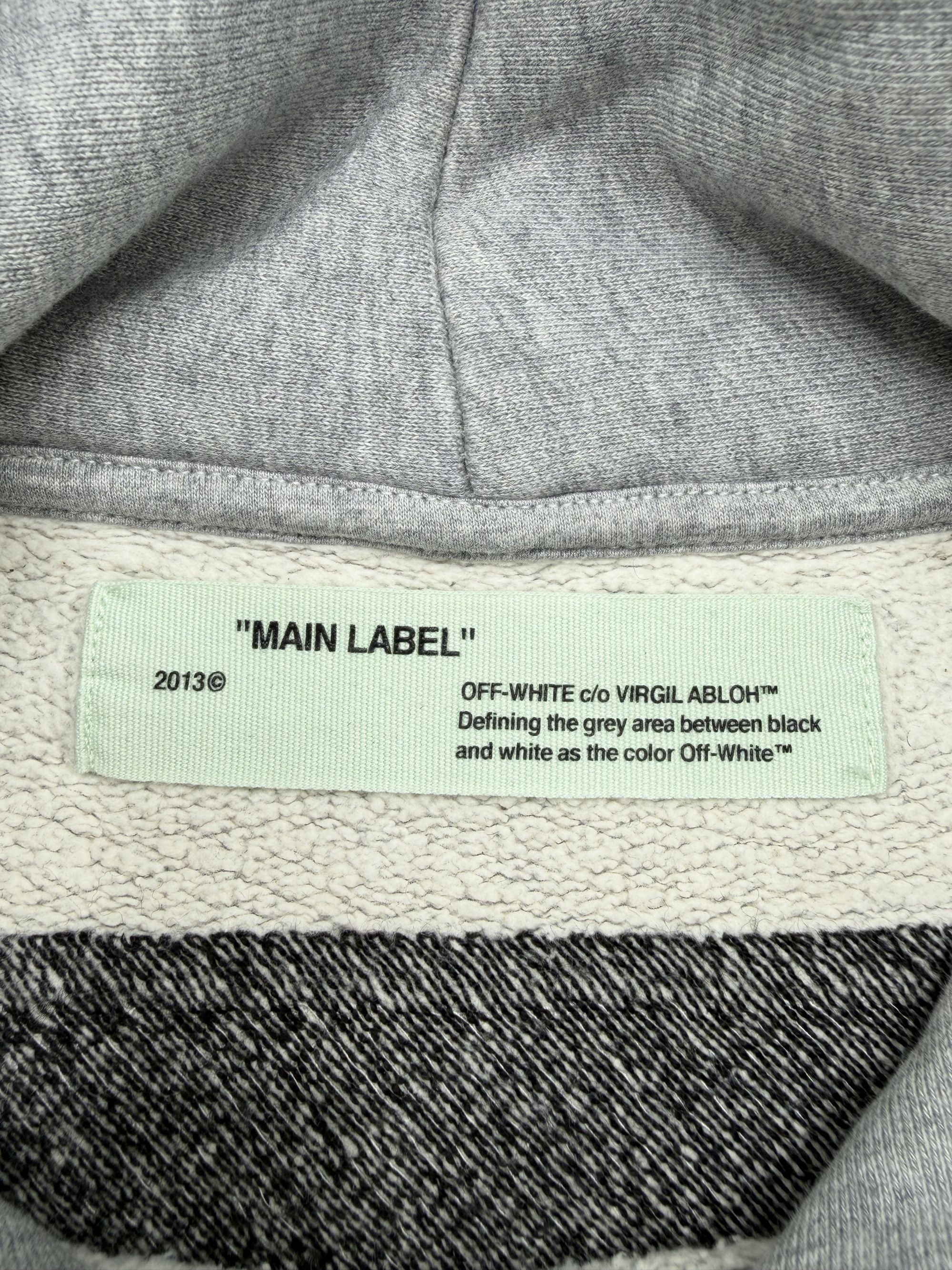 Off White 'Seeing Things' Arrows Hoodie - Grey Off-White