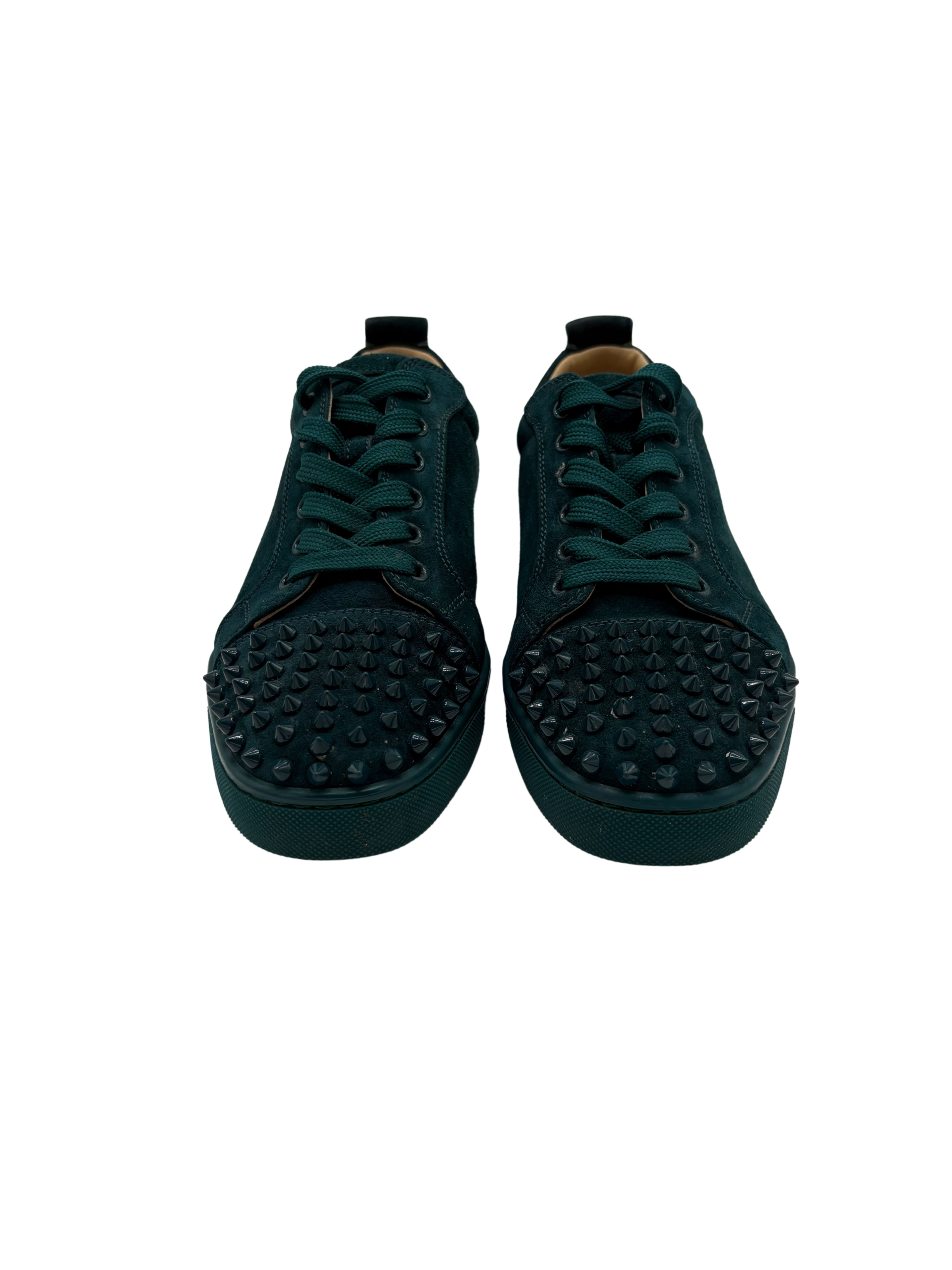 Christian Louboutin Louis Junior Spikes - Green Christian Louboutin