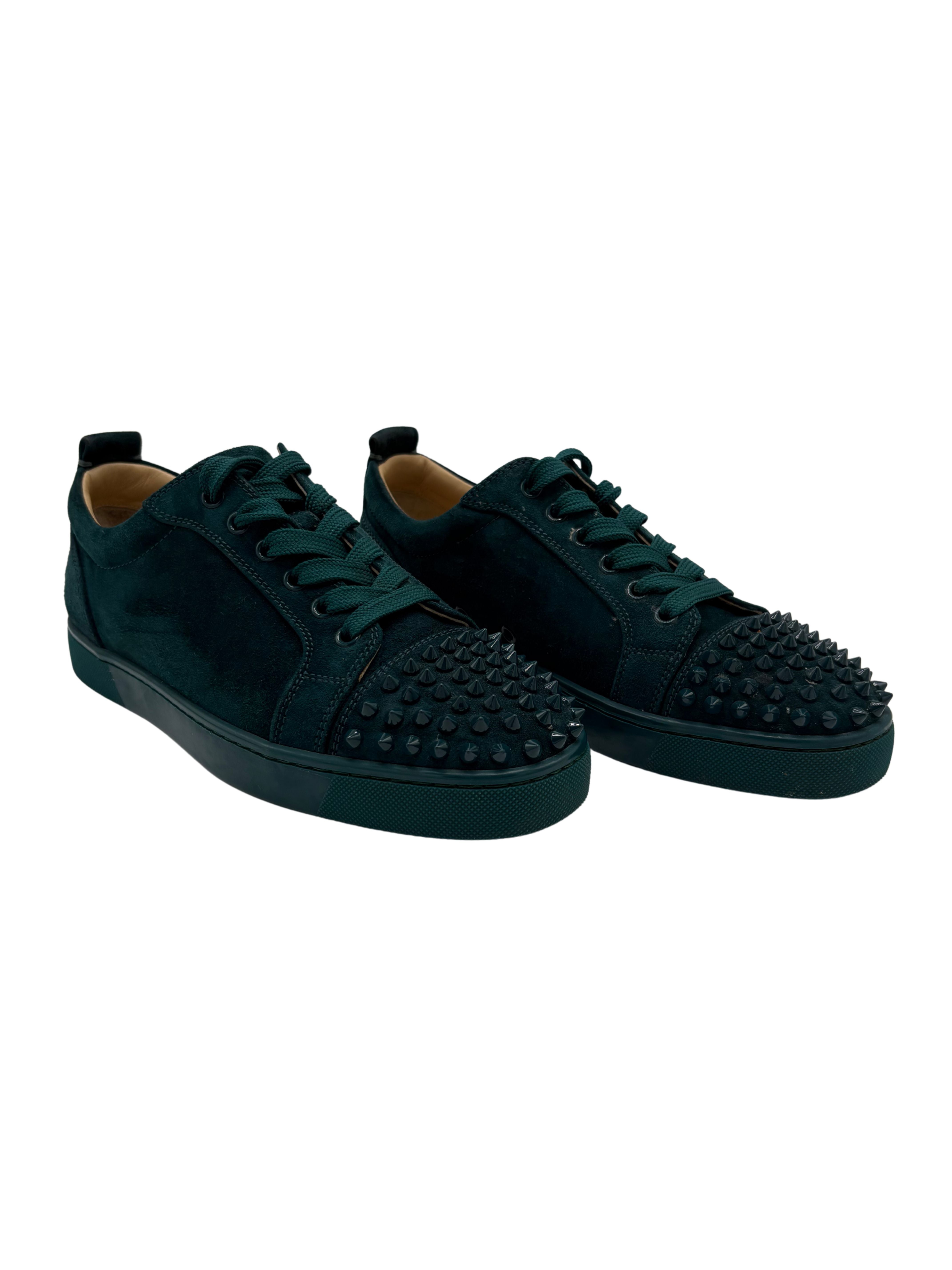 Christian Louboutin Louis Junior Spikes - Green Christian Louboutin