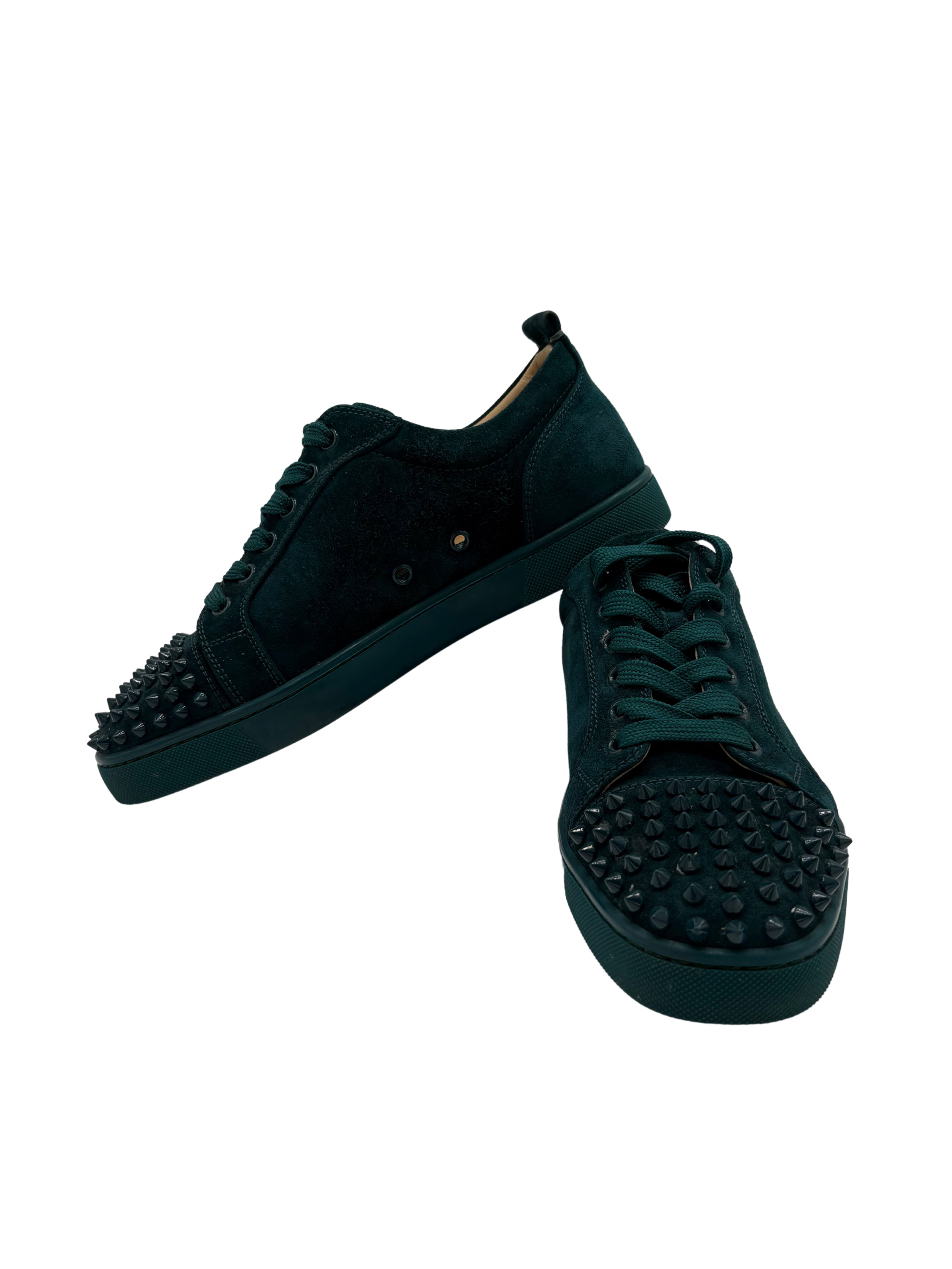 Christian Louboutin Louis Junior Spikes - Green Christian Louboutin