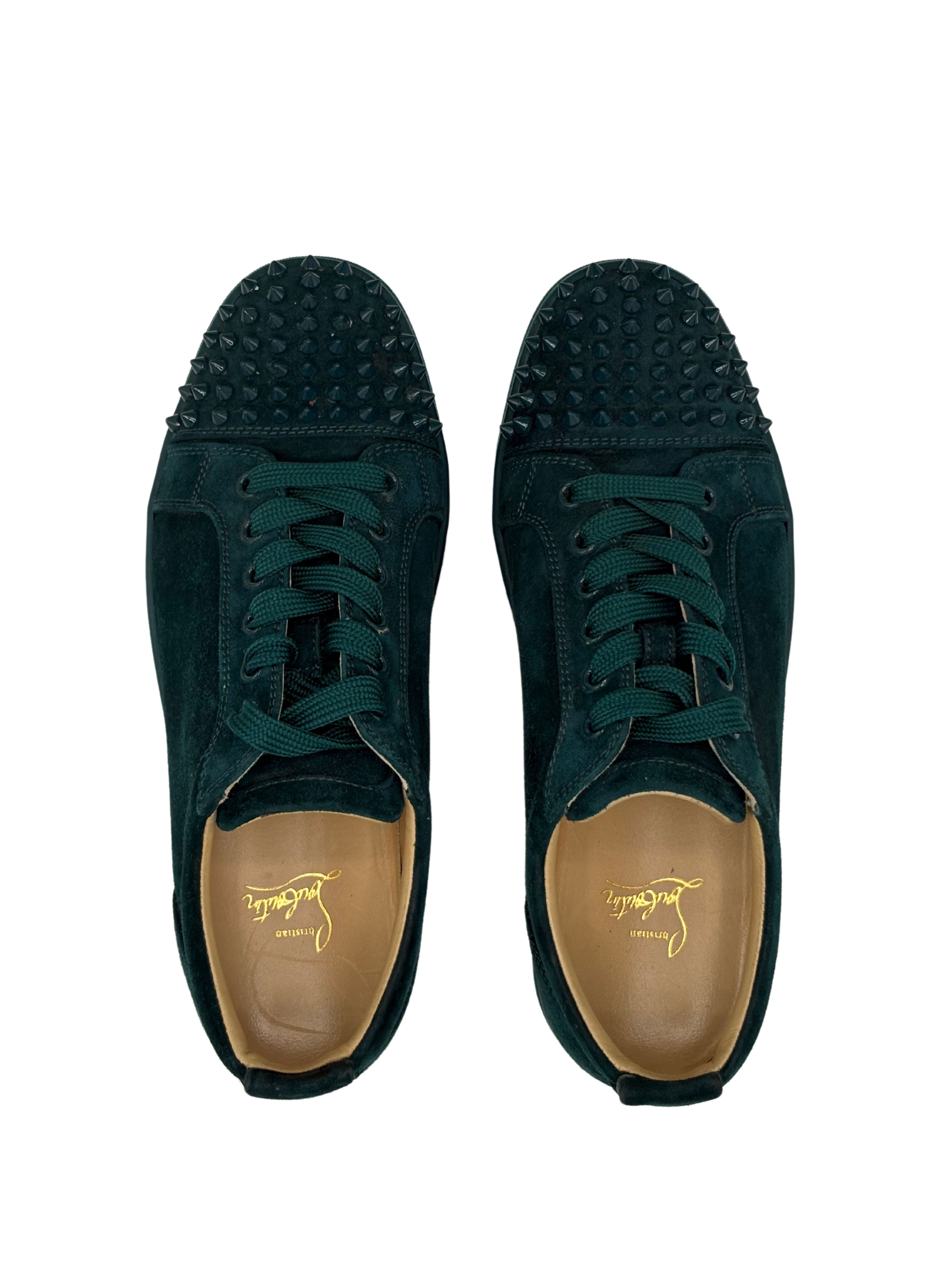 Christian Louboutin Louis Junior Spikes - Green Christian Louboutin