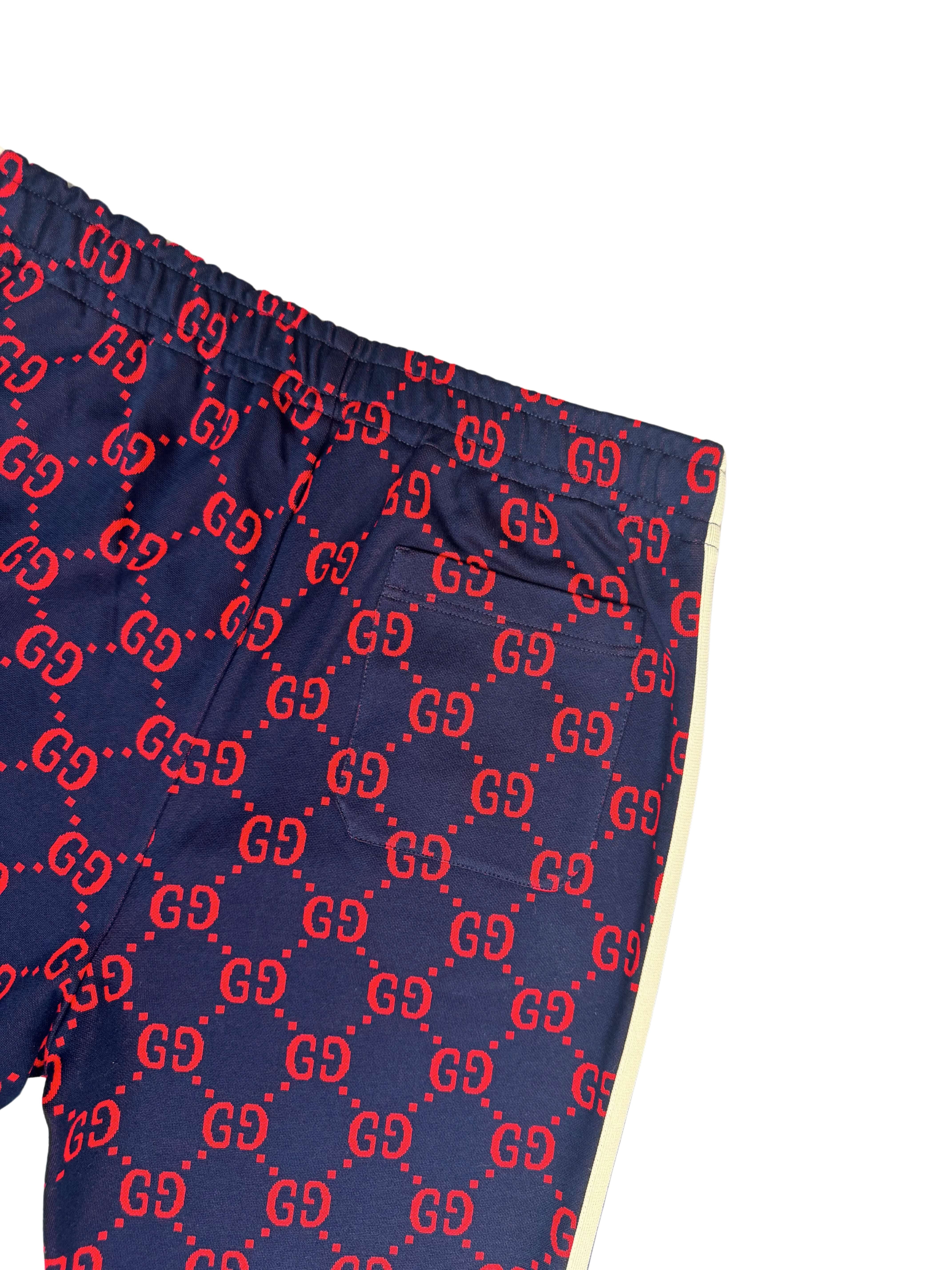 Gucci GG Logo Jacquard Joggers - Navy (Unused) Gucci