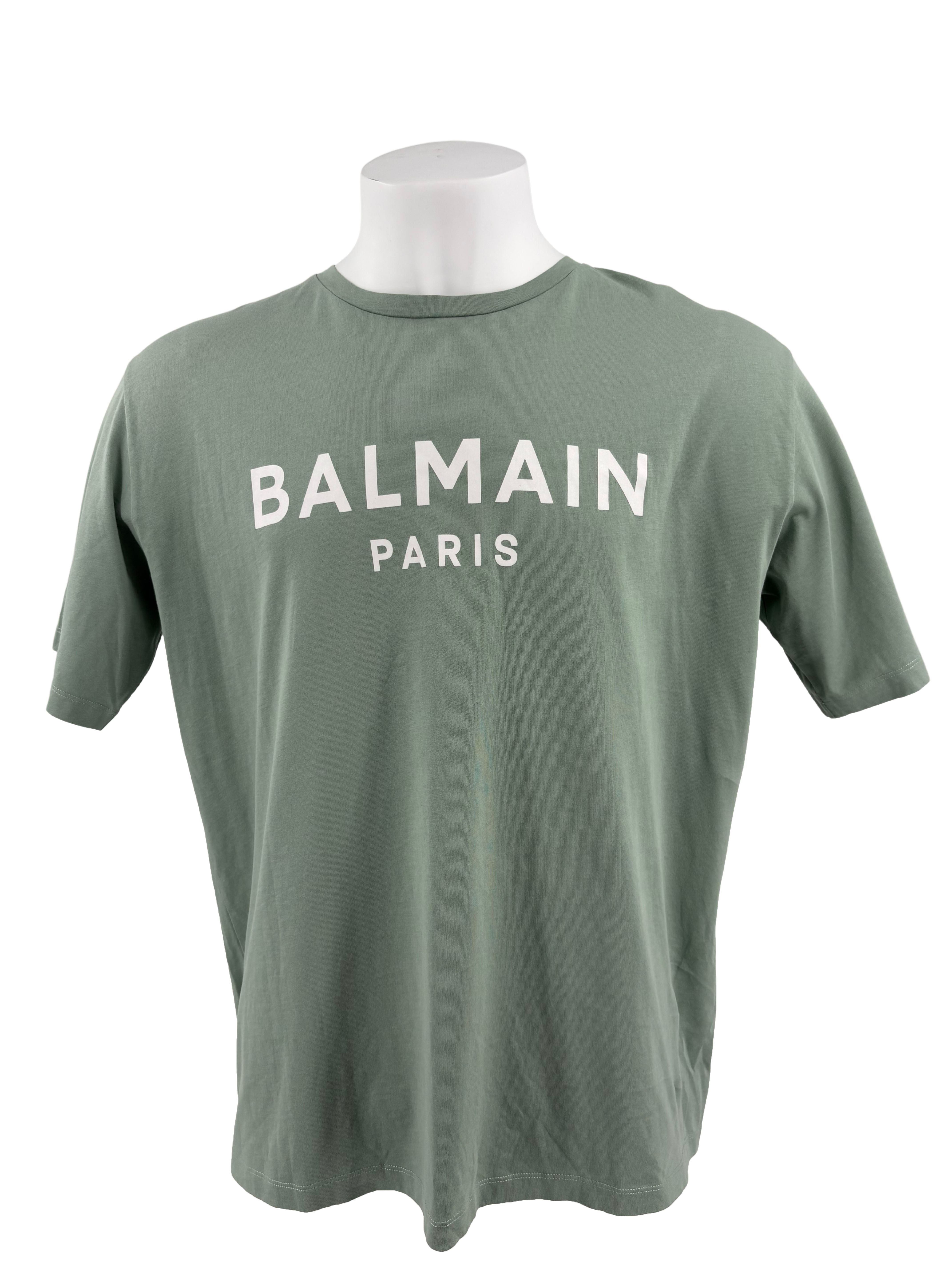 Balmain Logo T-Shirt - Green Balmain
