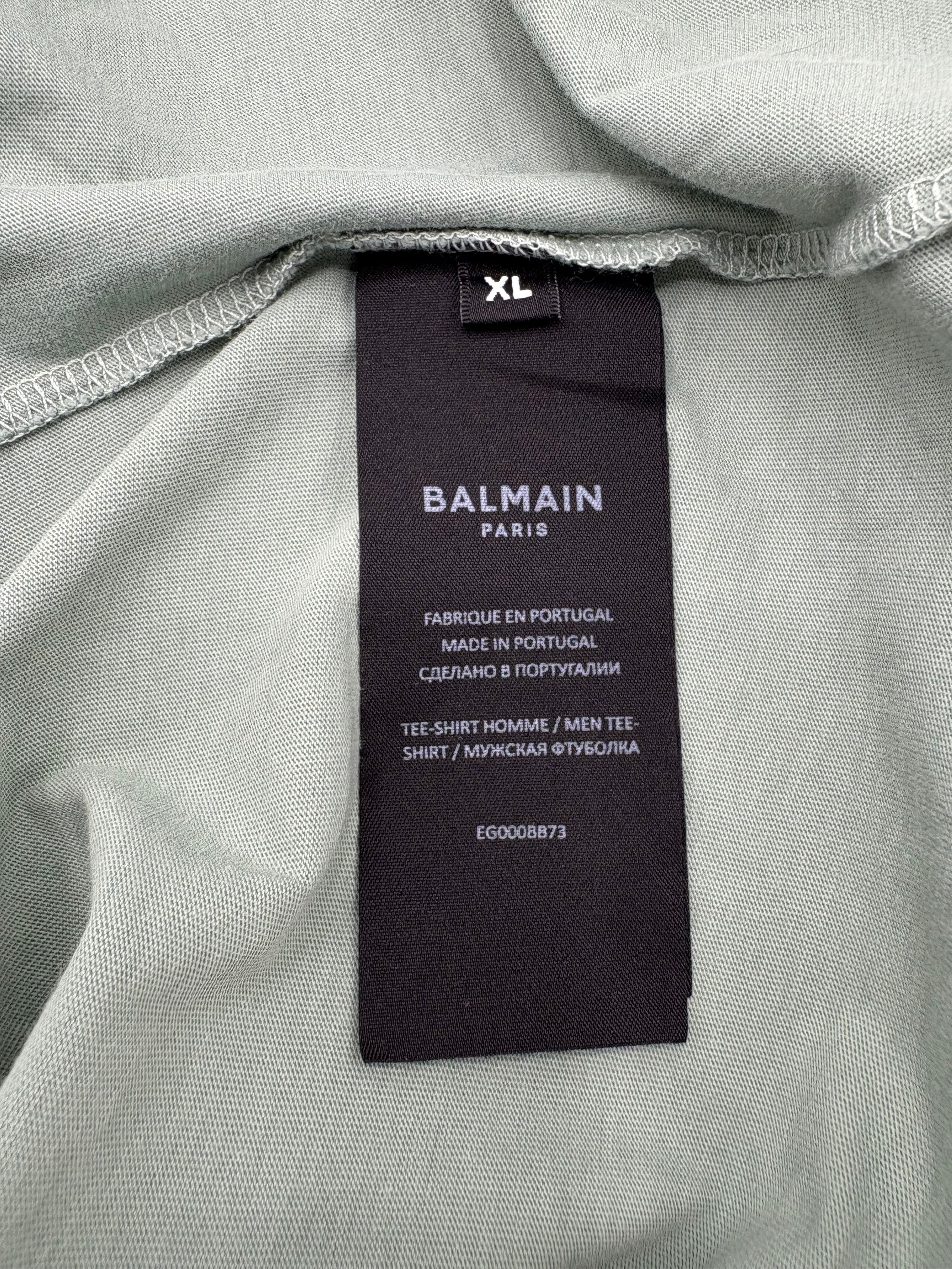 Balmain Logo T-Shirt - Green Balmain
