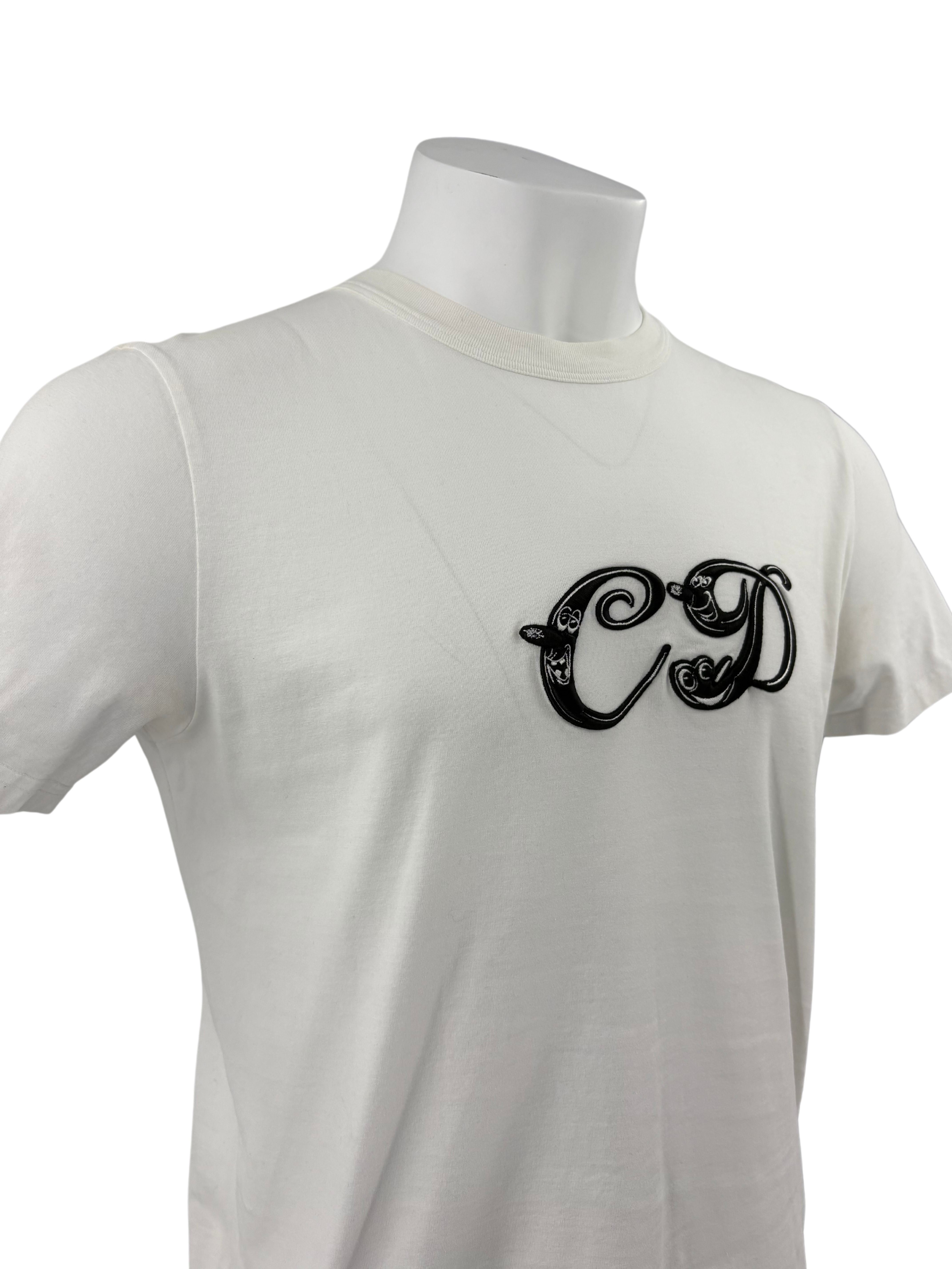 Dior X Kenny Scharf Embroidered Logo T-shirt - White Dior