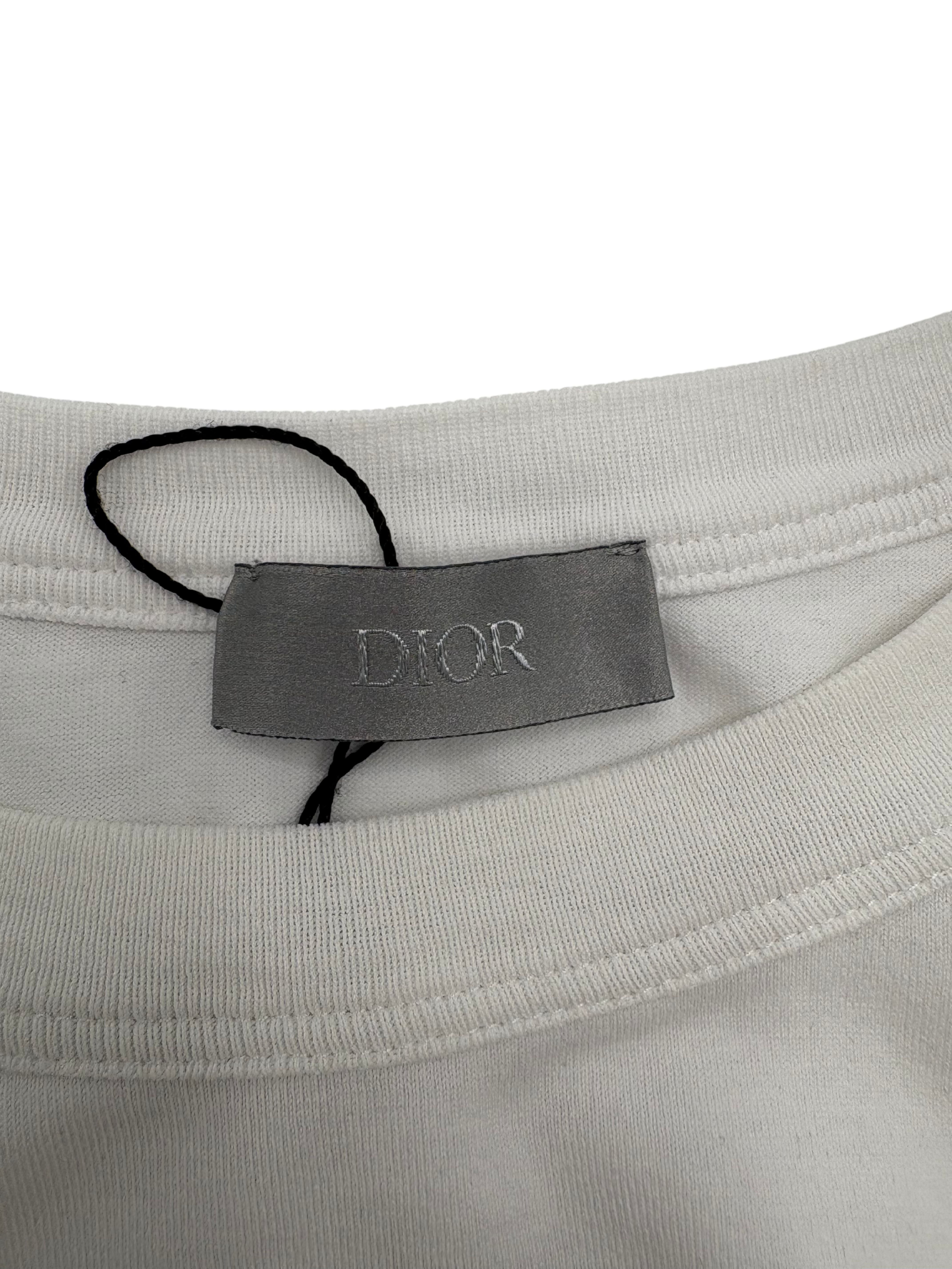 Dior X Kenny Scharf Embroidered Logo T-shirt - White Dior