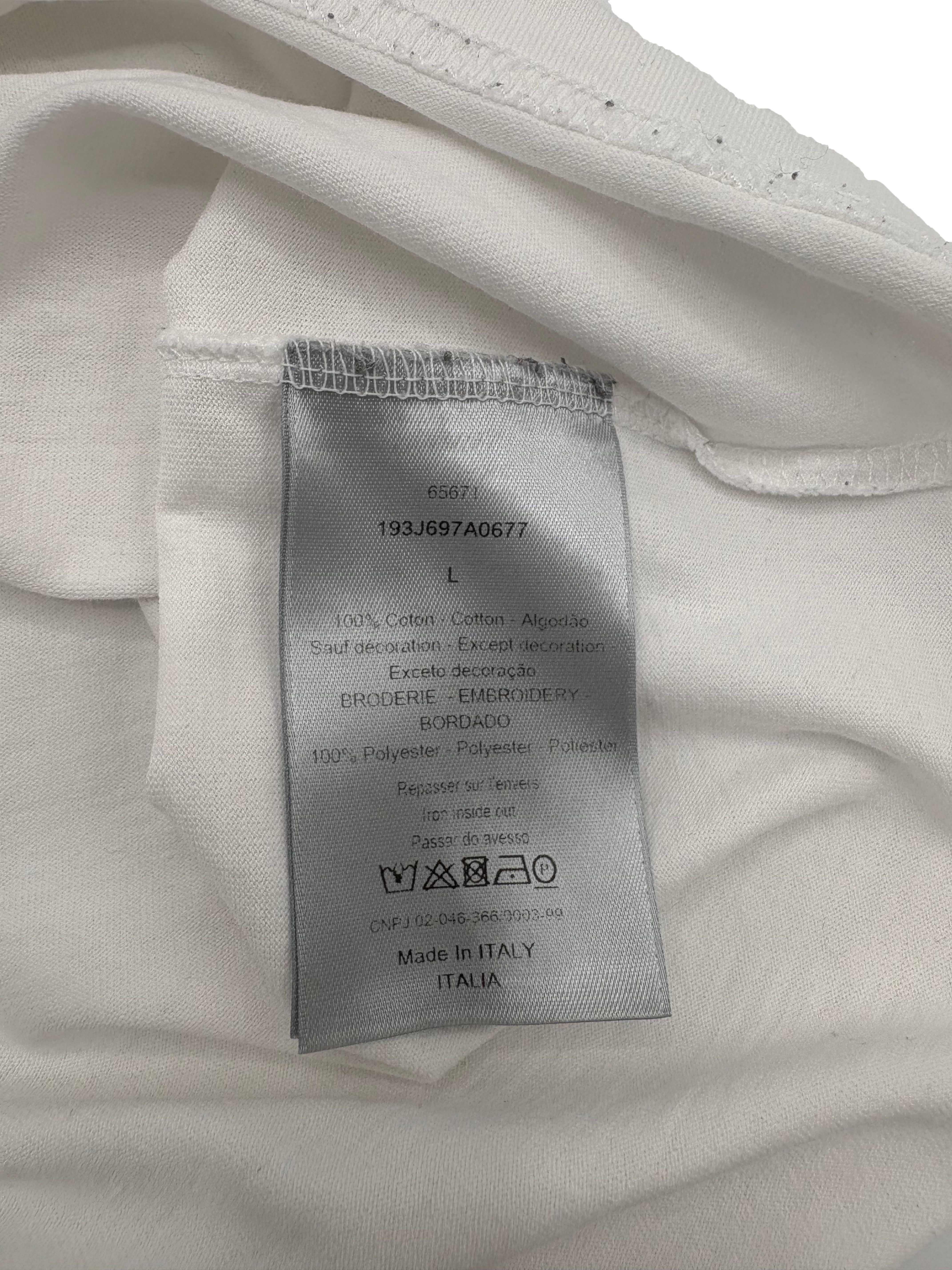 Dior X Kenny Scharf Embroidered Logo T-shirt - White Dior