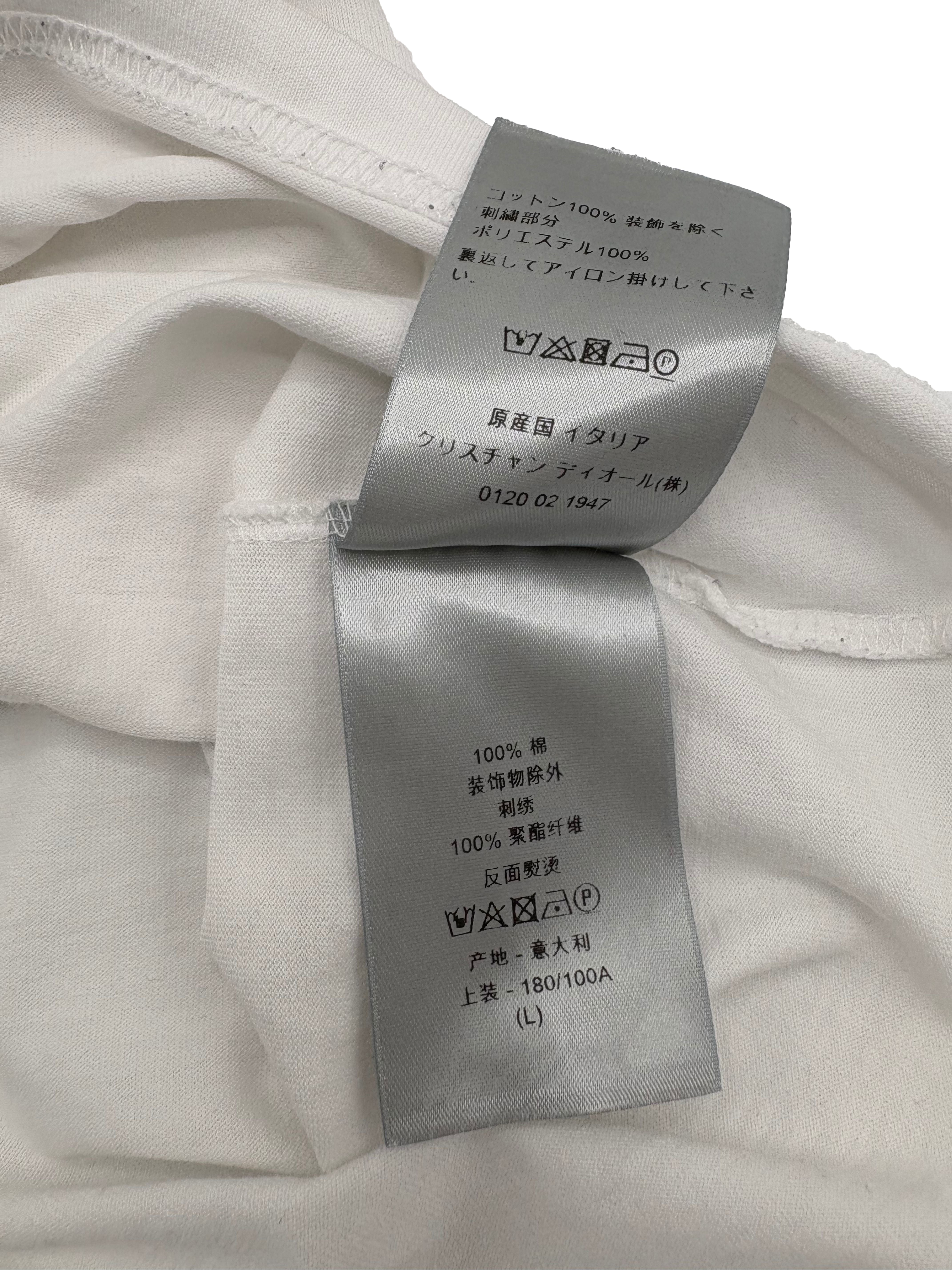 Dior X Kenny Scharf Embroidered Logo T-shirt - White Dior