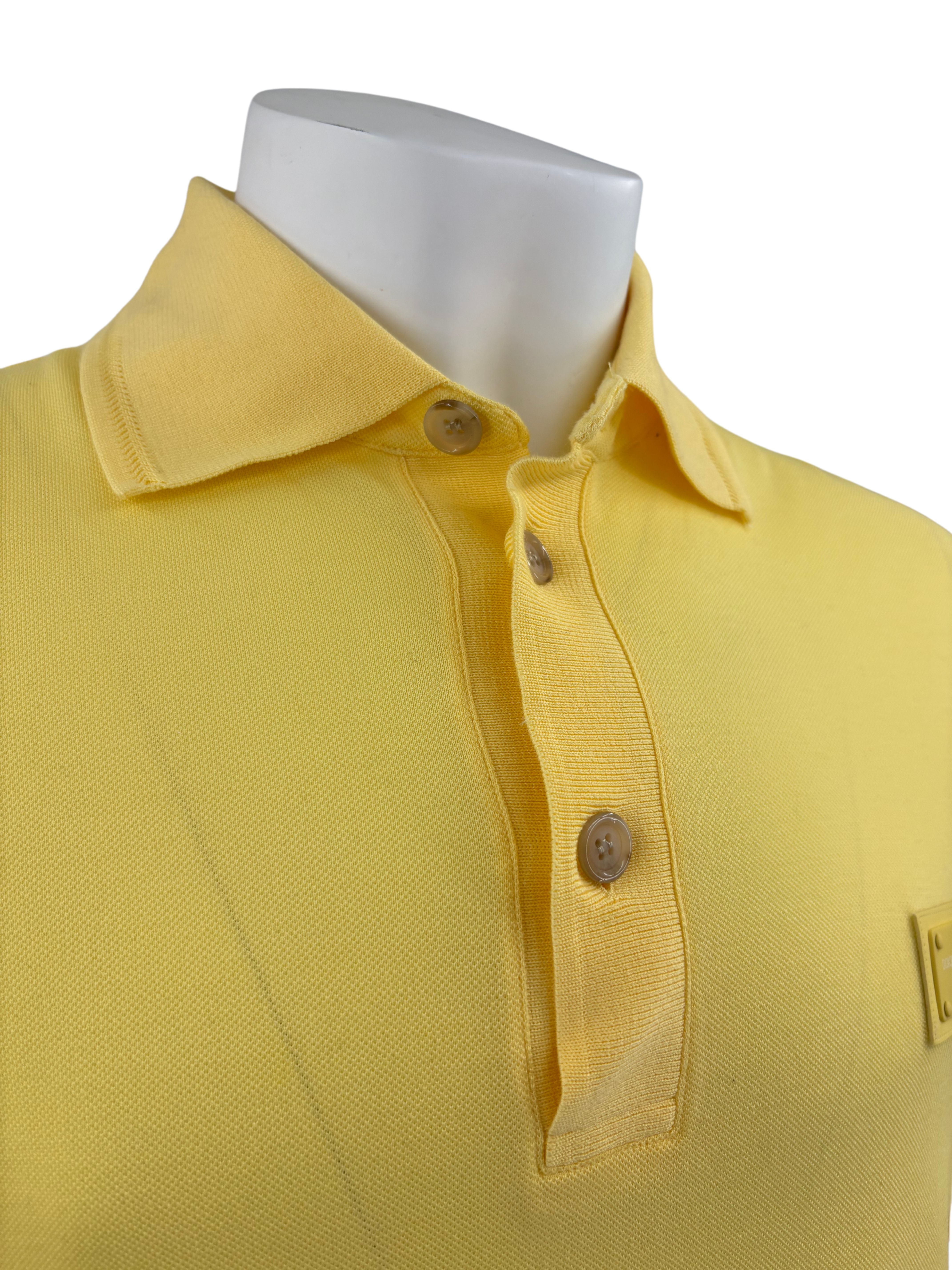 Dolce & Gabbana Plaque Polo - Yellow Dolce & Gabbana