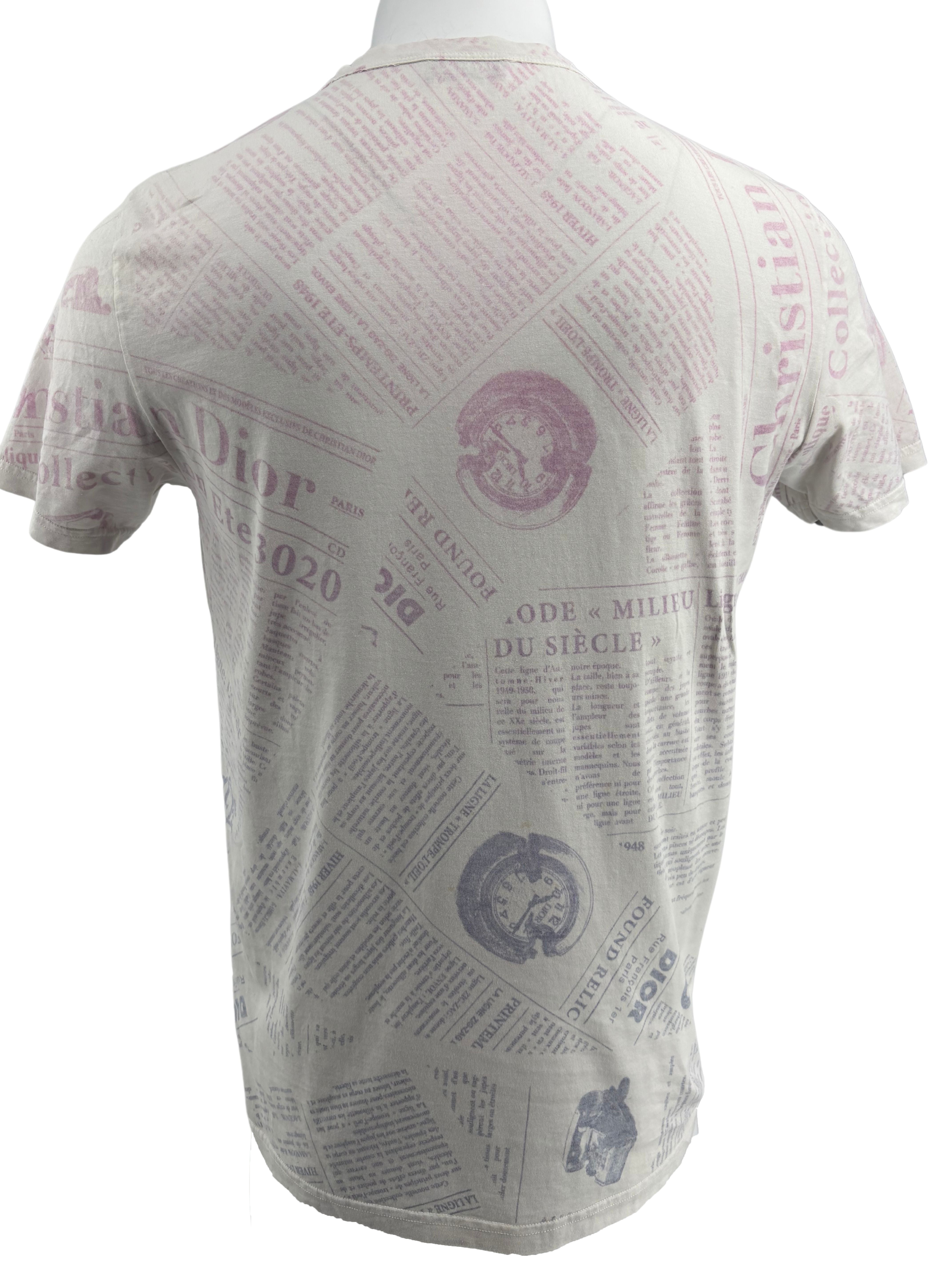 Dior x Daniel Arsham Newspaper T-Shirt - White Dior