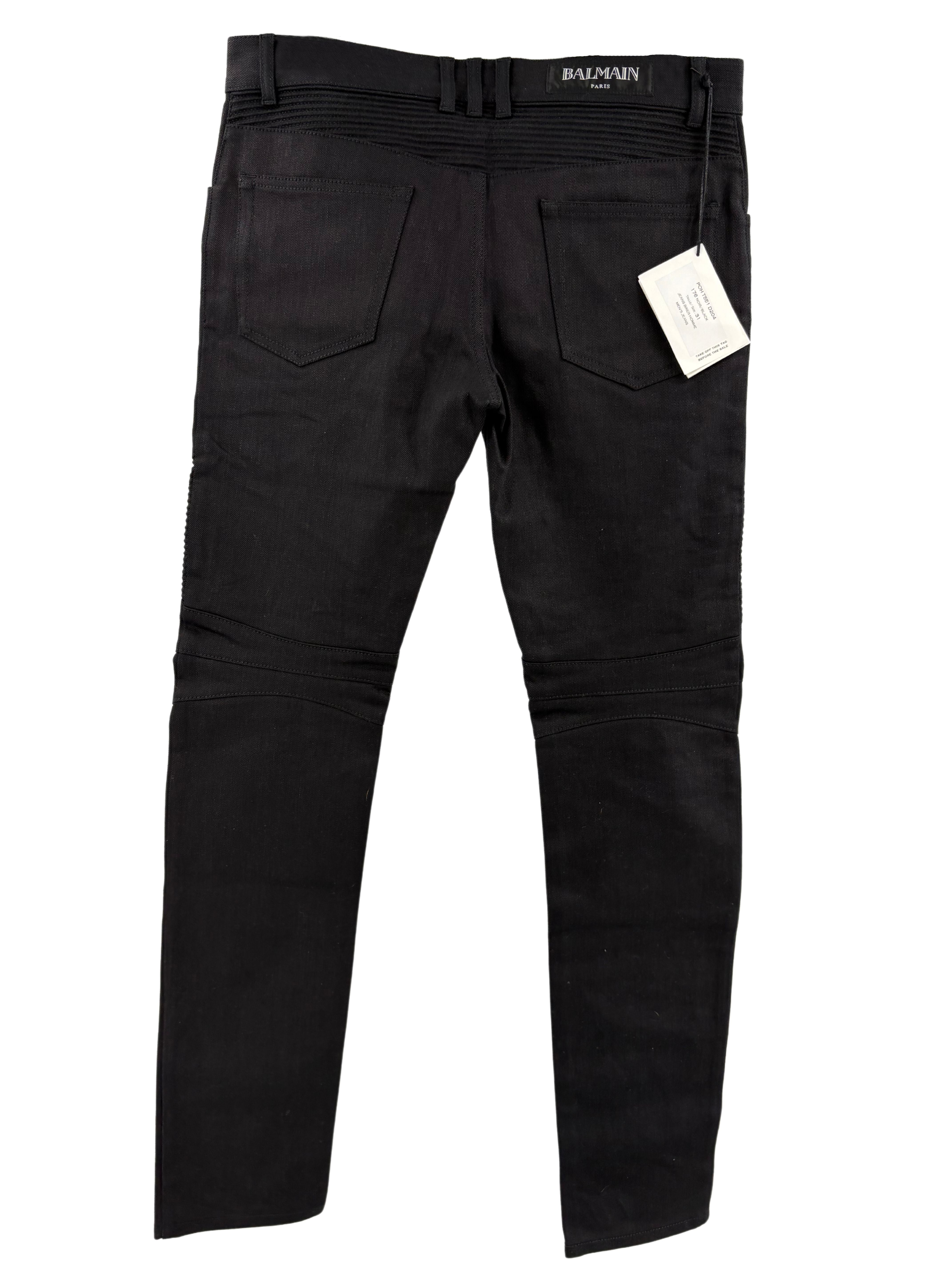 Balmain Bikers Jeans - Black (Unused)