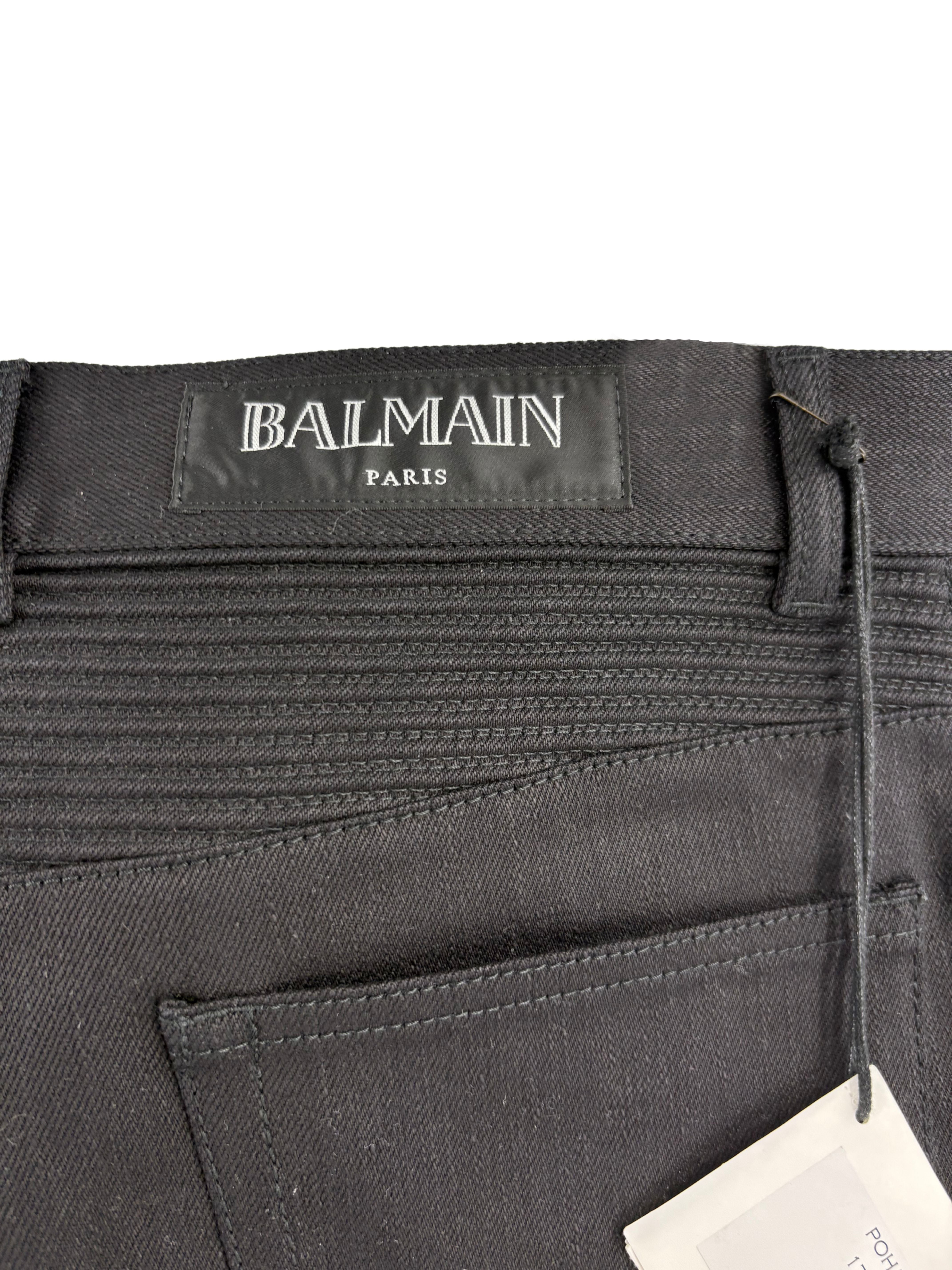Balmain Bikers Jeans - Black (Unused)