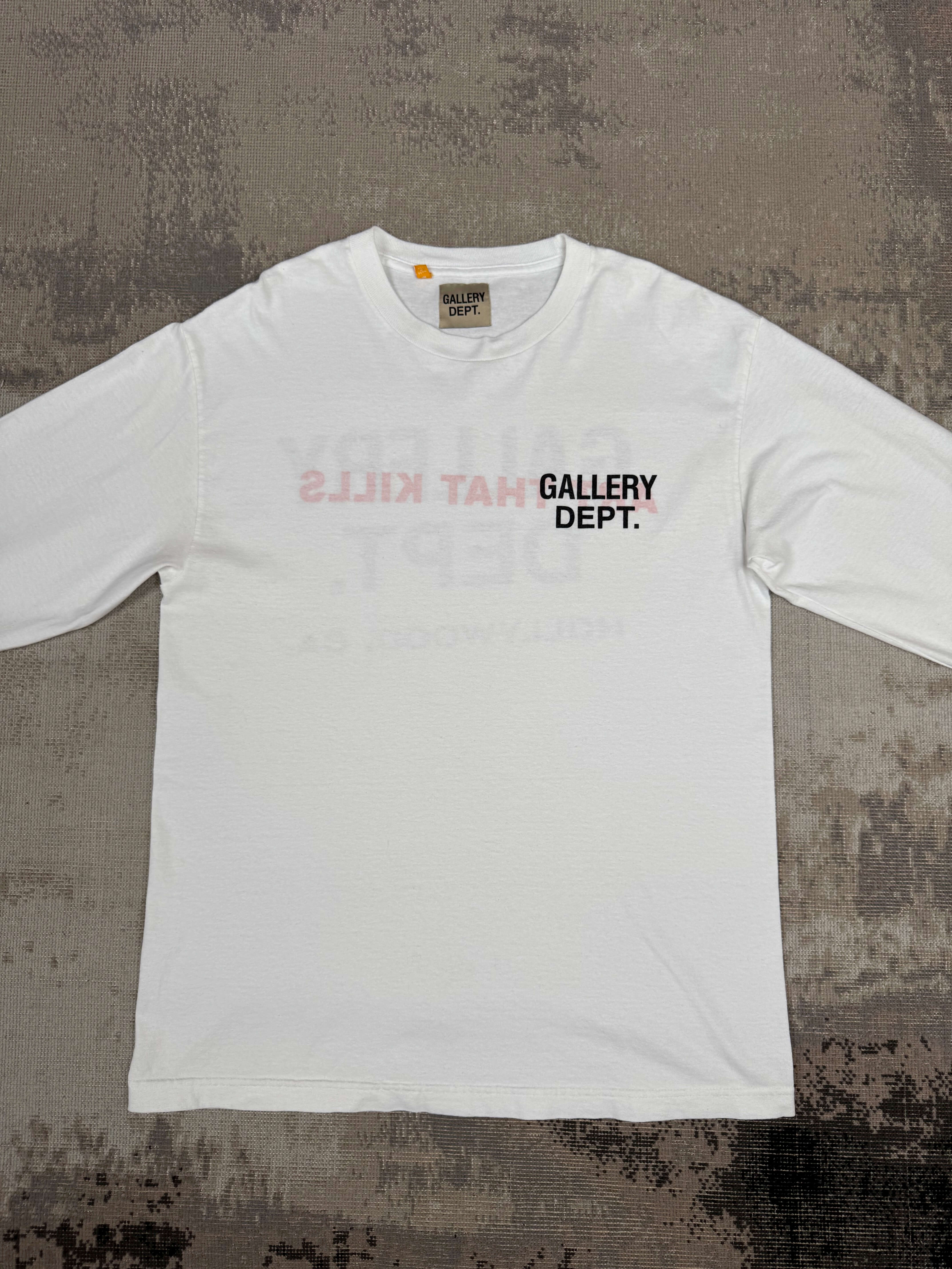 Gallery Dept Souvenir Long Sleeve T-Shirt - White Gallery Dept