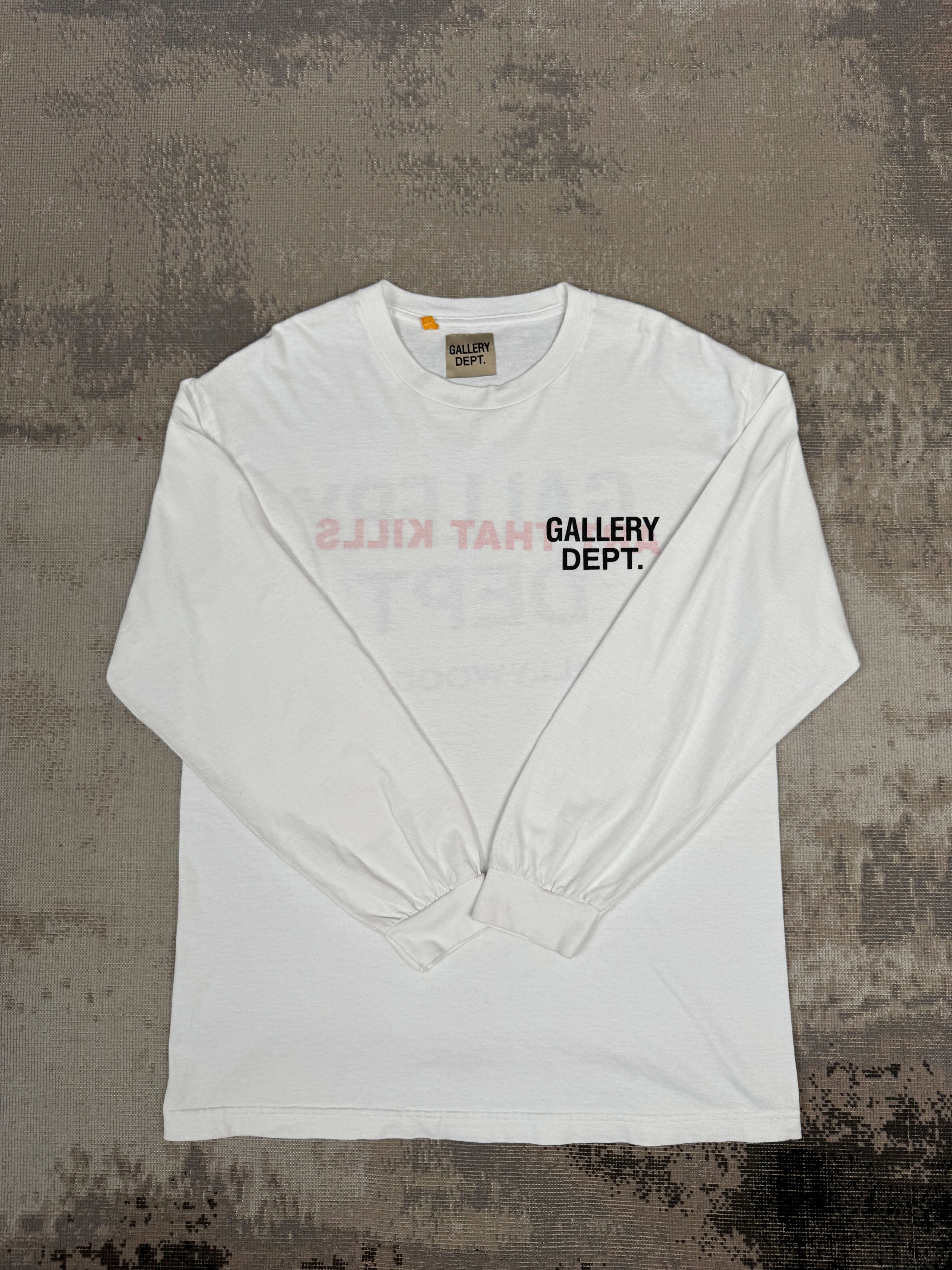 Gallery Dept Souvenir Long Sleeve T-Shirt - White Gallery Dept