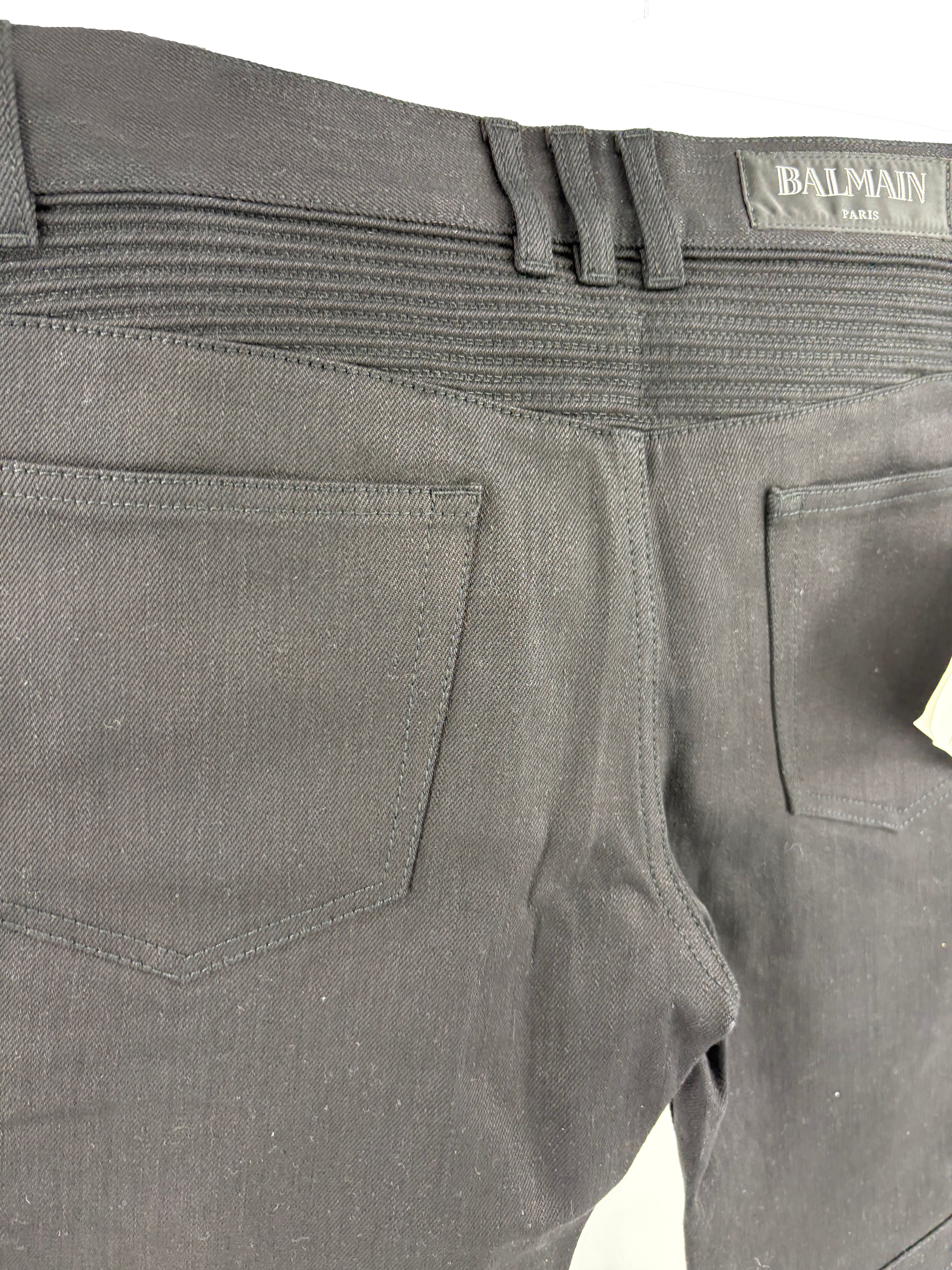 Balmain Bikers Jeans - Black (Unused)