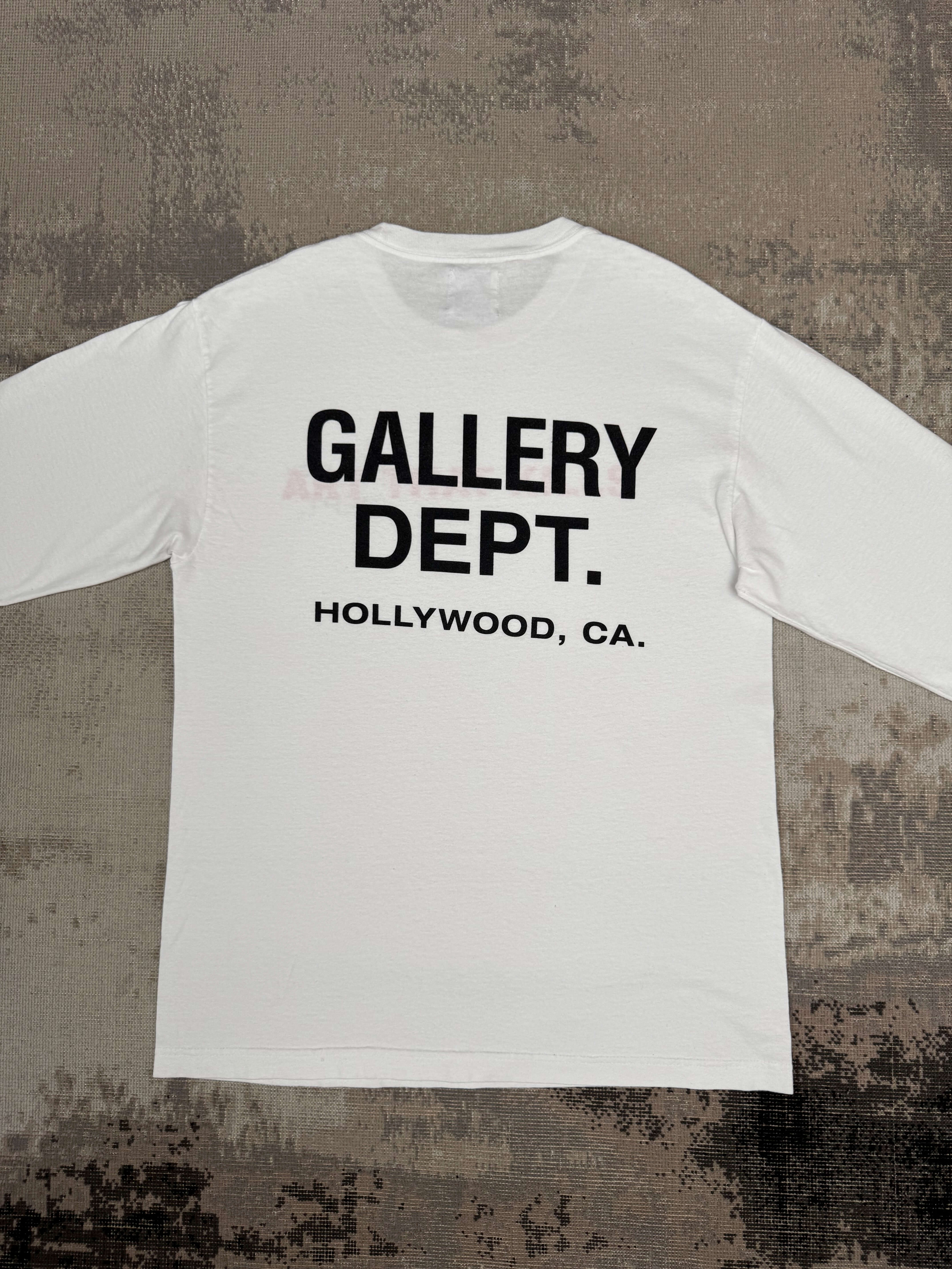 Gallery Dept Souvenir Long Sleeve T-Shirt - White Gallery Dept