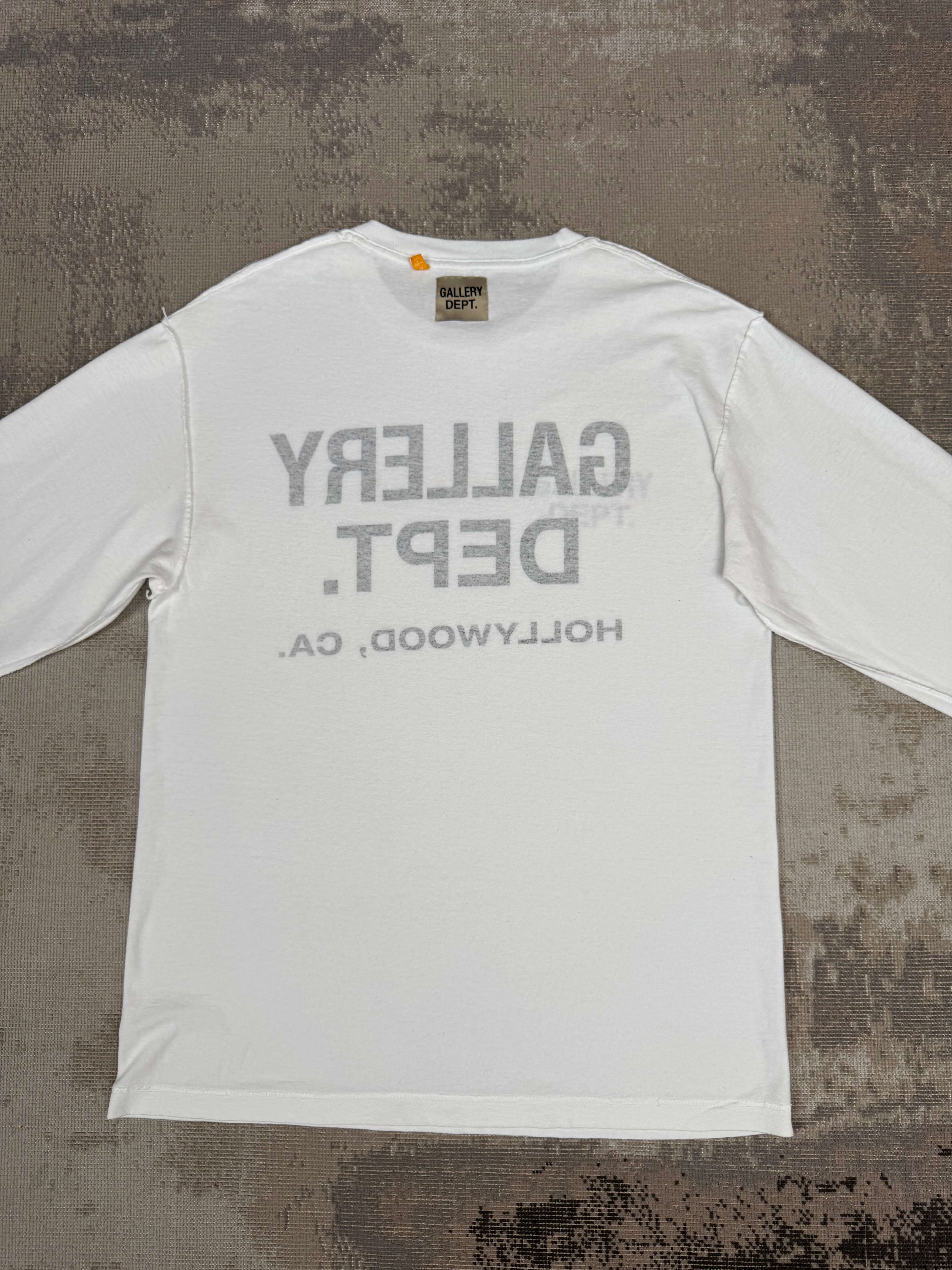 Gallery Dept Souvenir Long Sleeve T-Shirt - White Gallery Dept