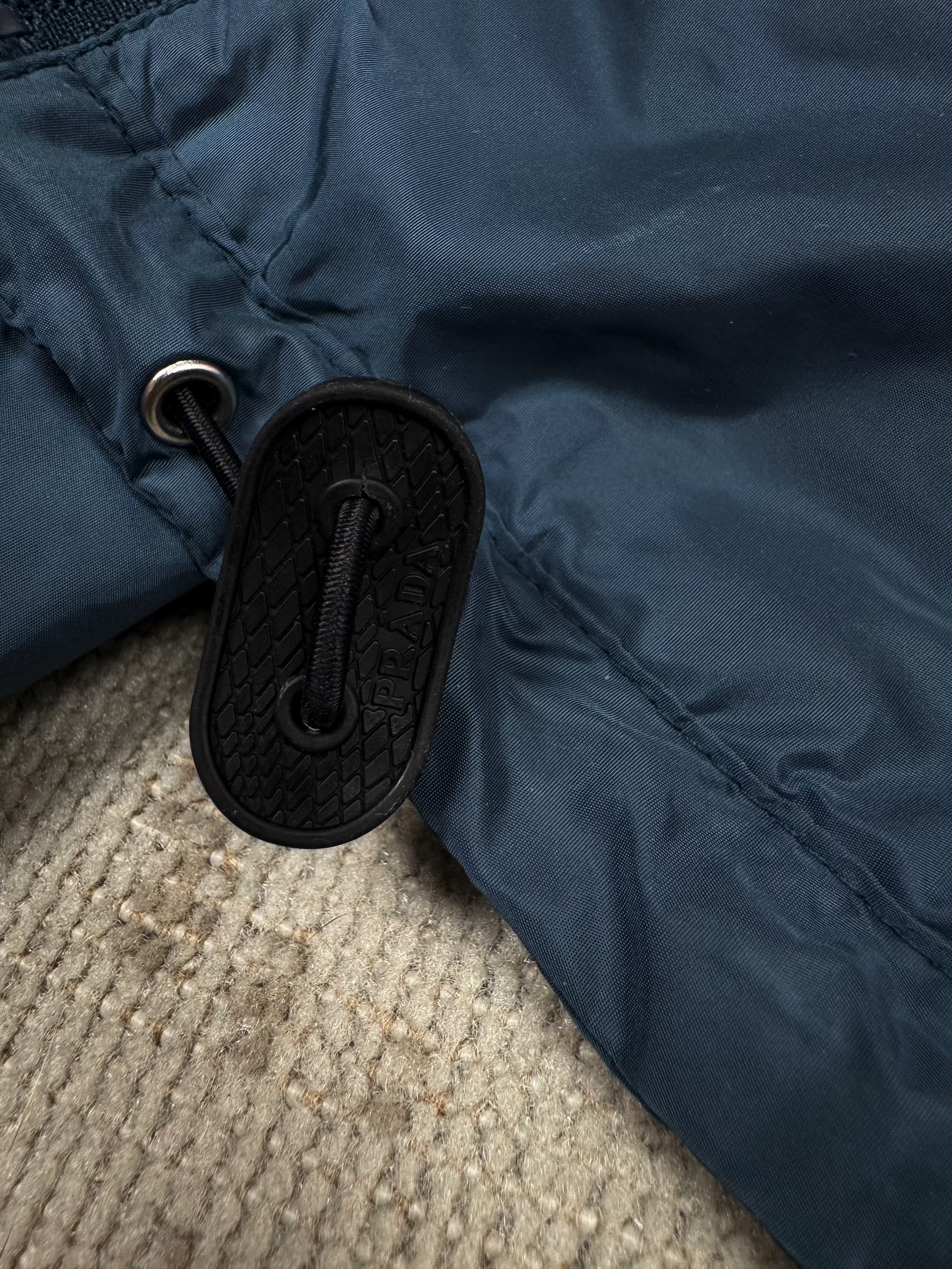 Prada Re-Nylon Applique Jacket - Steel Blue Prada