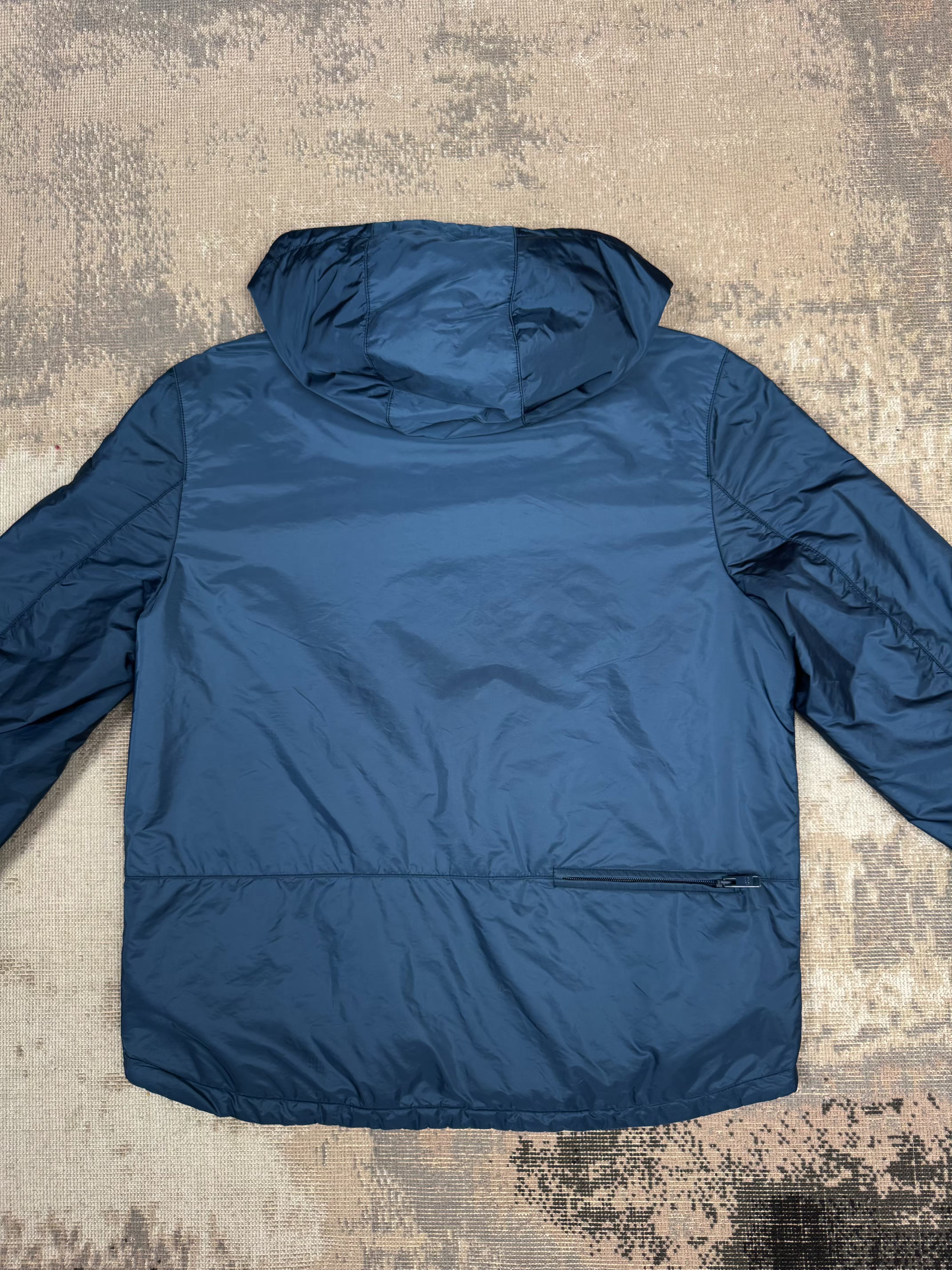 Prada Re-Nylon Applique Jacket - Steel Blue Prada