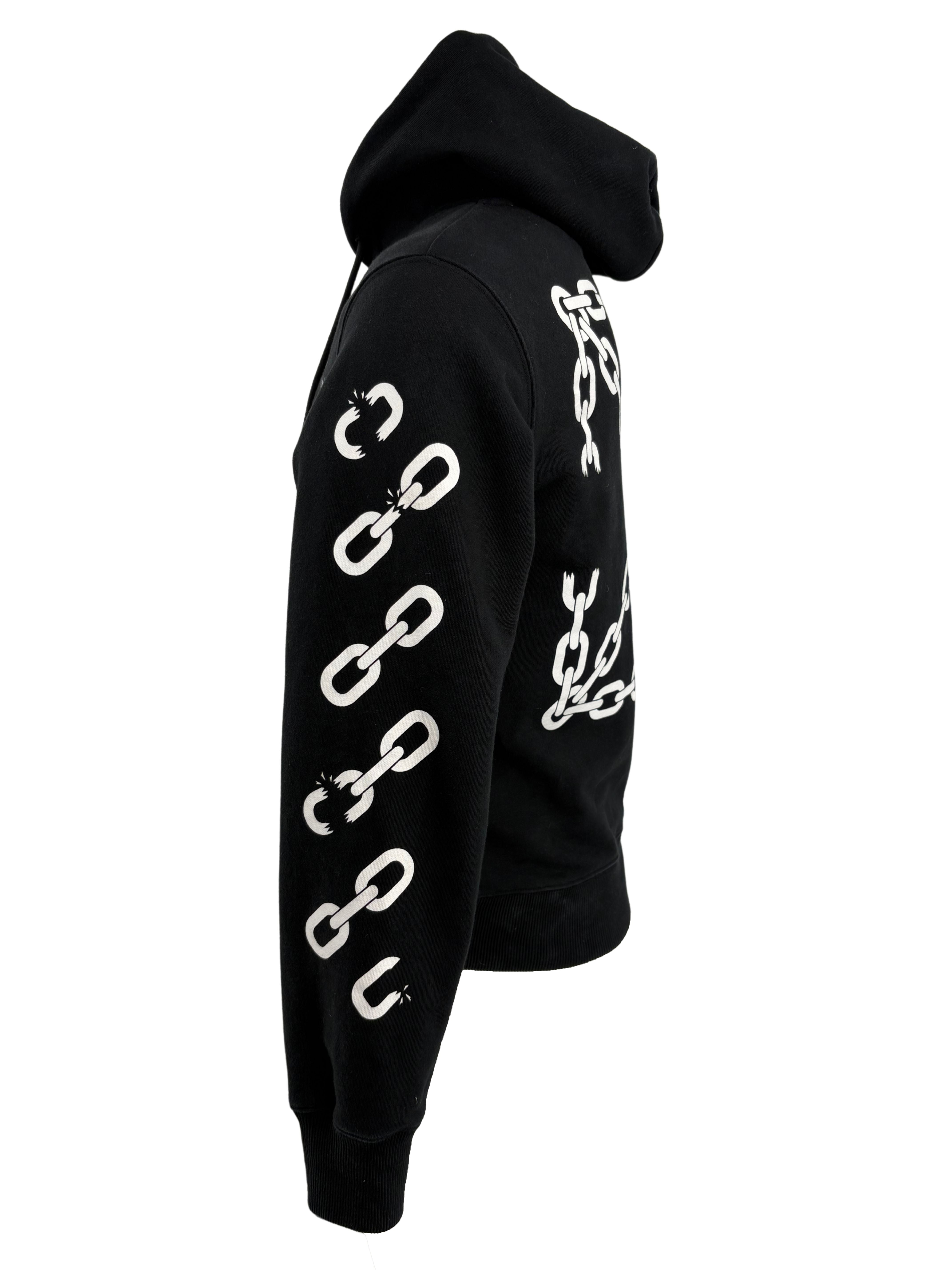 Off-White Chain Arrow Print Hoodie - Black Off-White