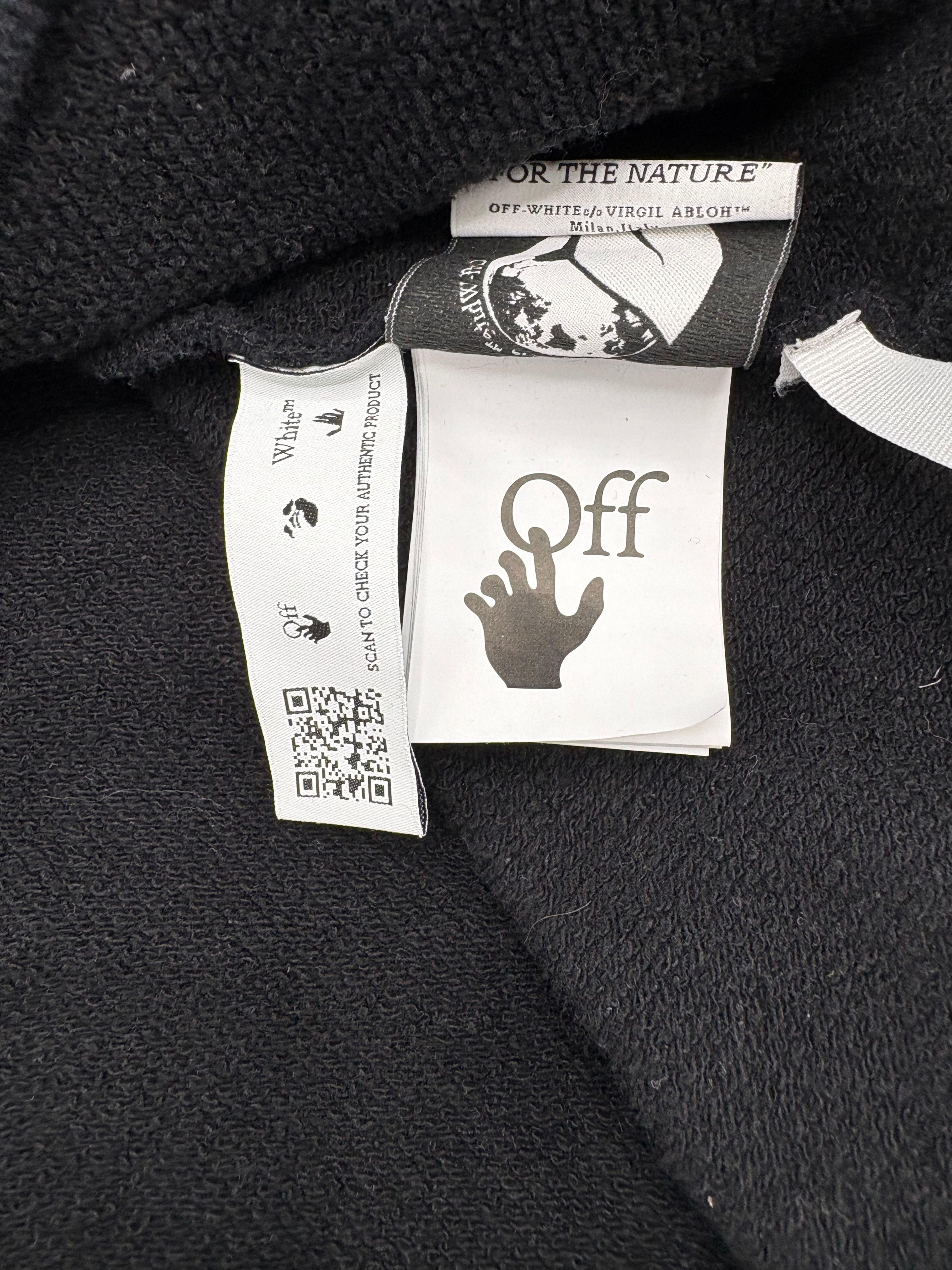 Off-White Chain Arrow Print Hoodie - Black Off-White