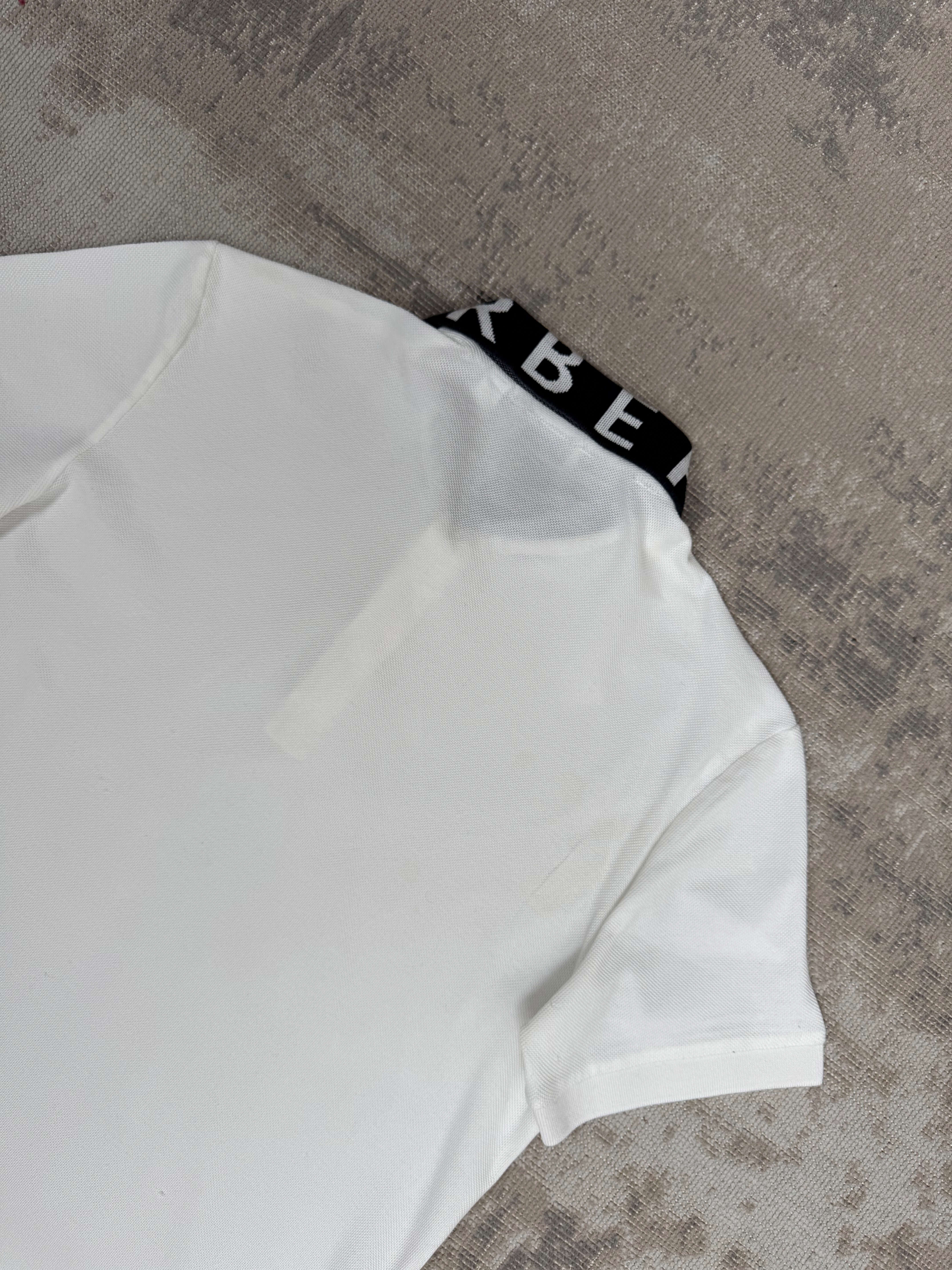 Burberry Ryland Collared Polo - White Burberry