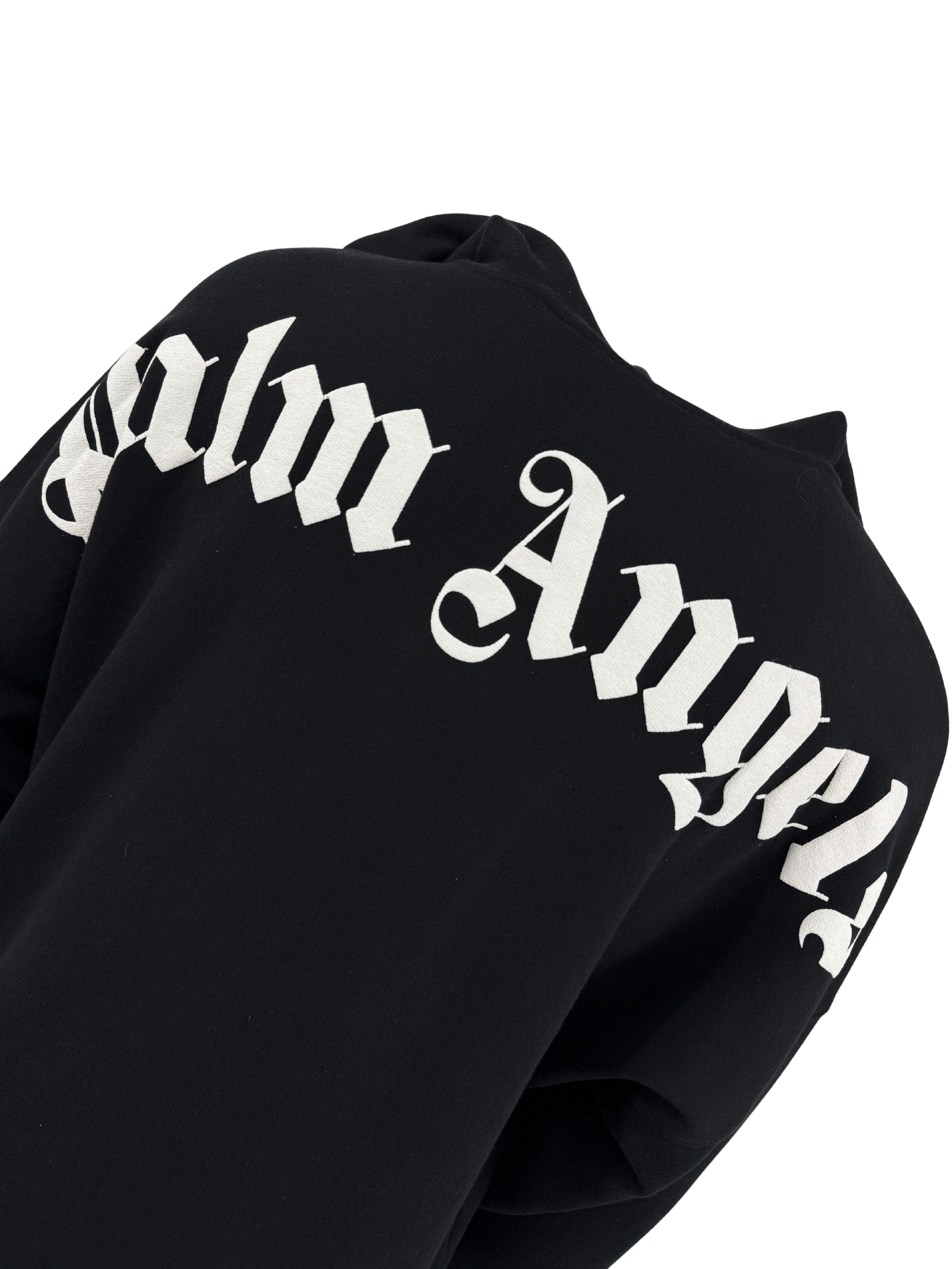 Palm Angels Logo Hoodie - Black Palm Angels