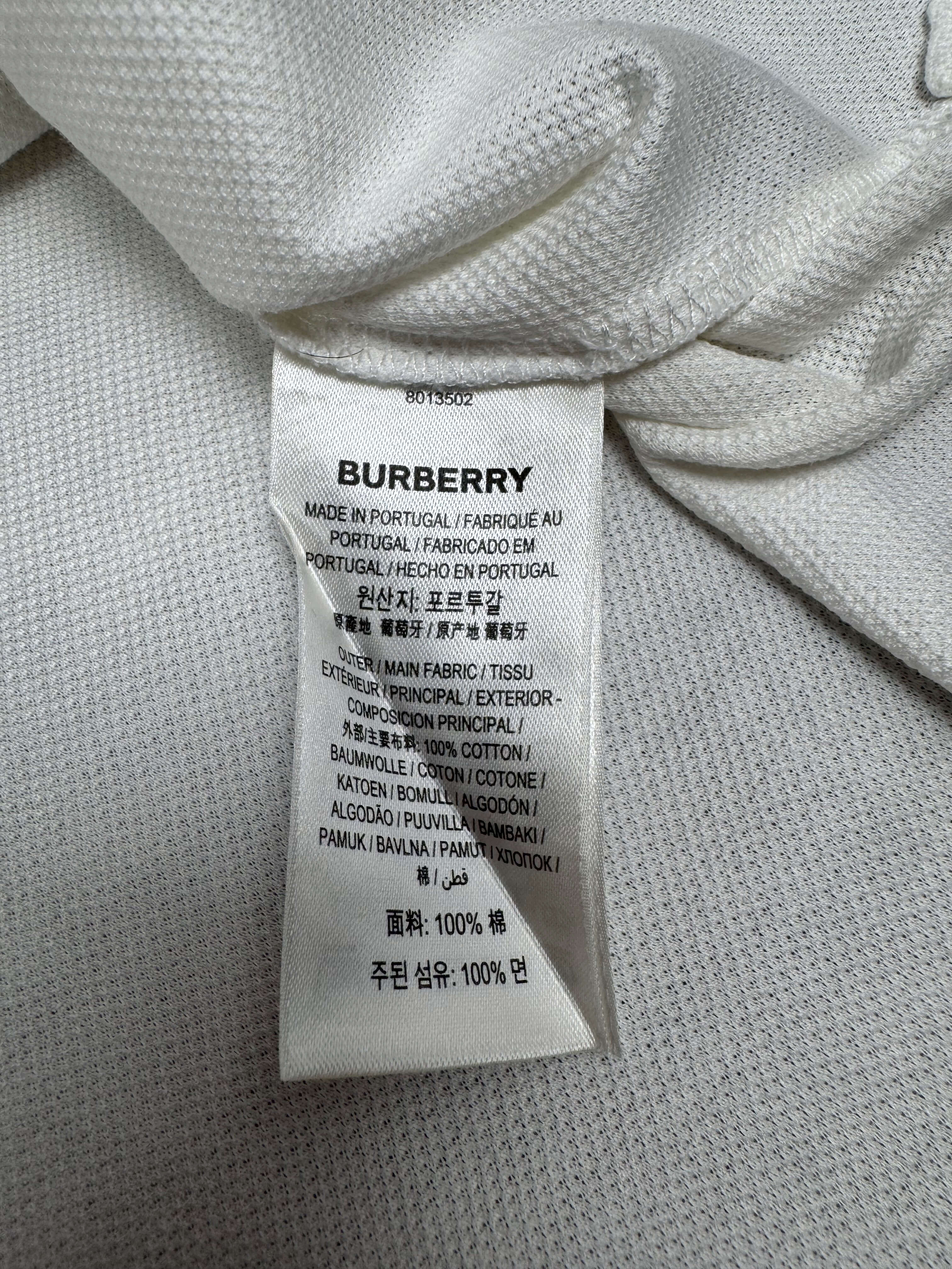 Burberry Ryland Collared Polo - White Burberry