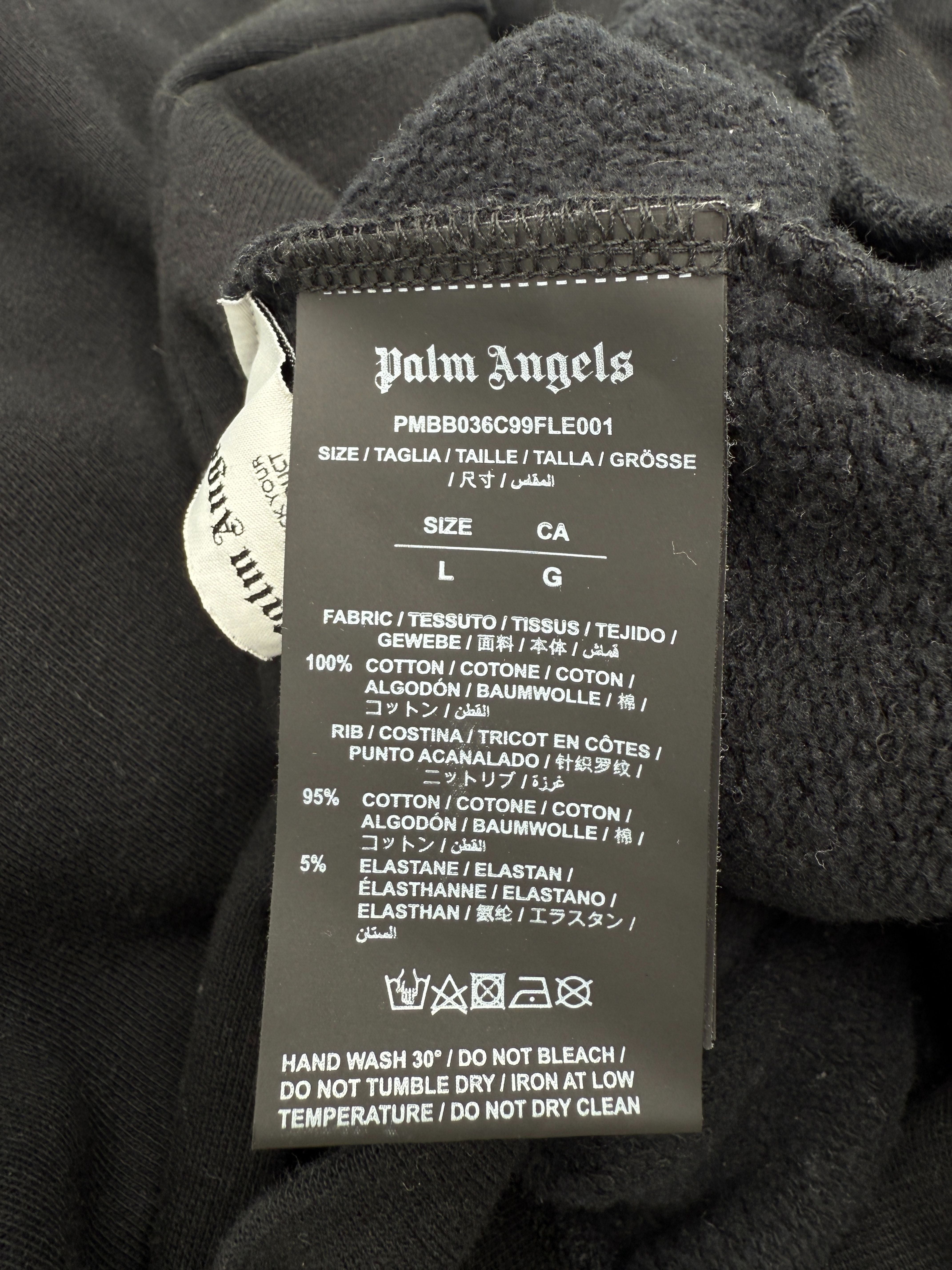 Palm Angels Logo Hoodie - Black Palm Angels