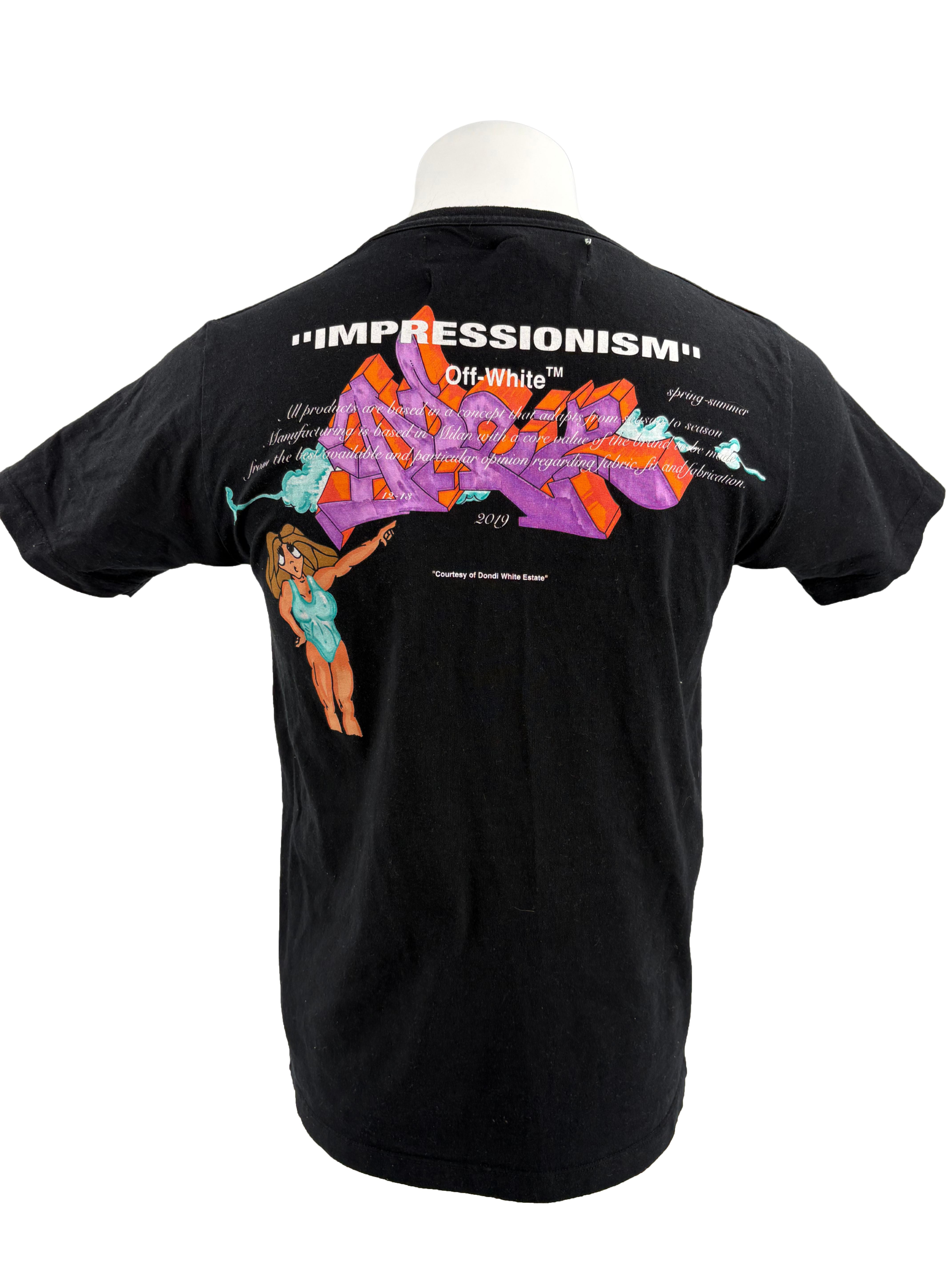 Off-White X Dondi Graffiti Girl T-Shirt - Black Off-White