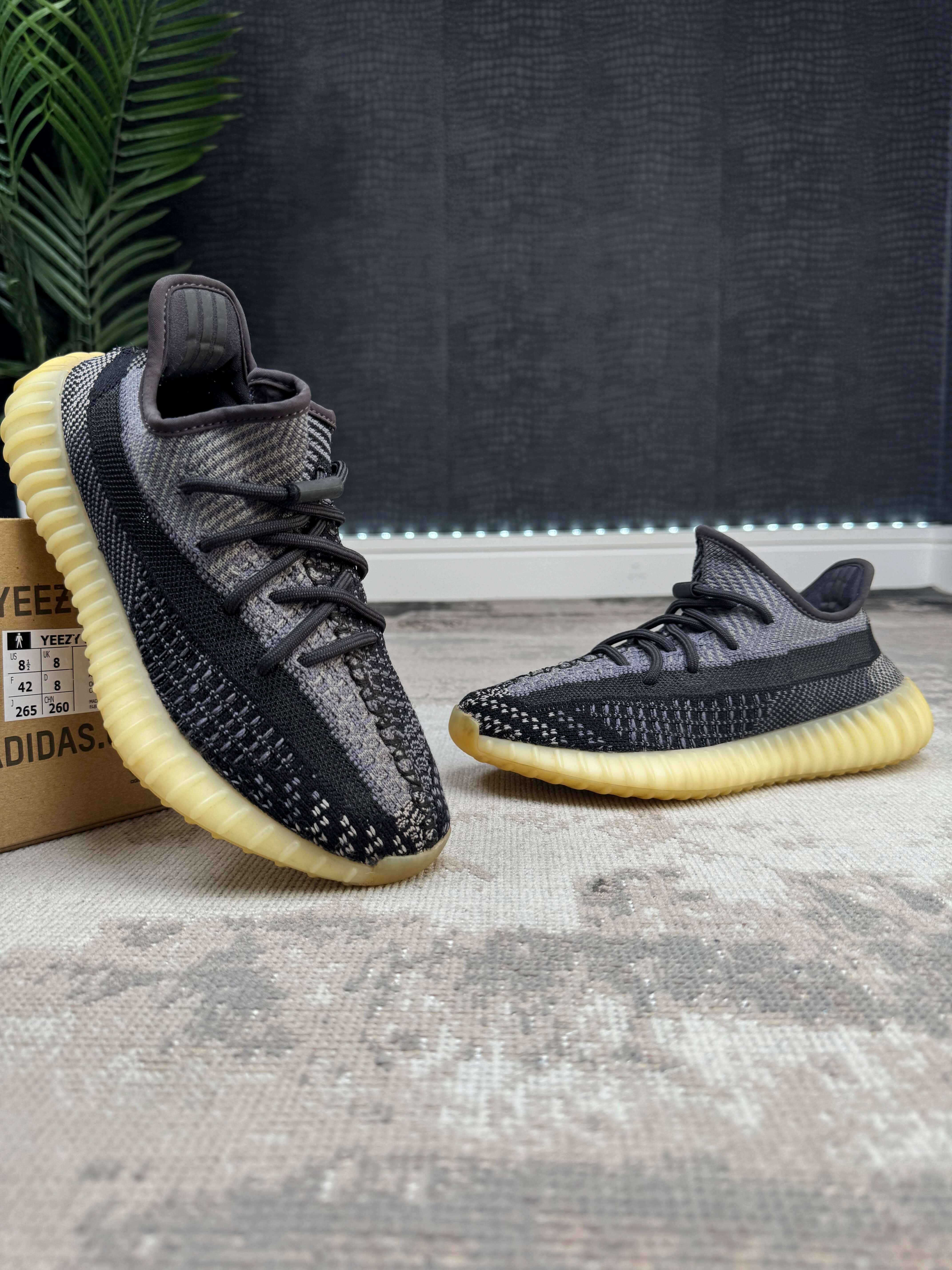 WOMENS - Yeezy 350 V2 Carbon Trainers Yeezy