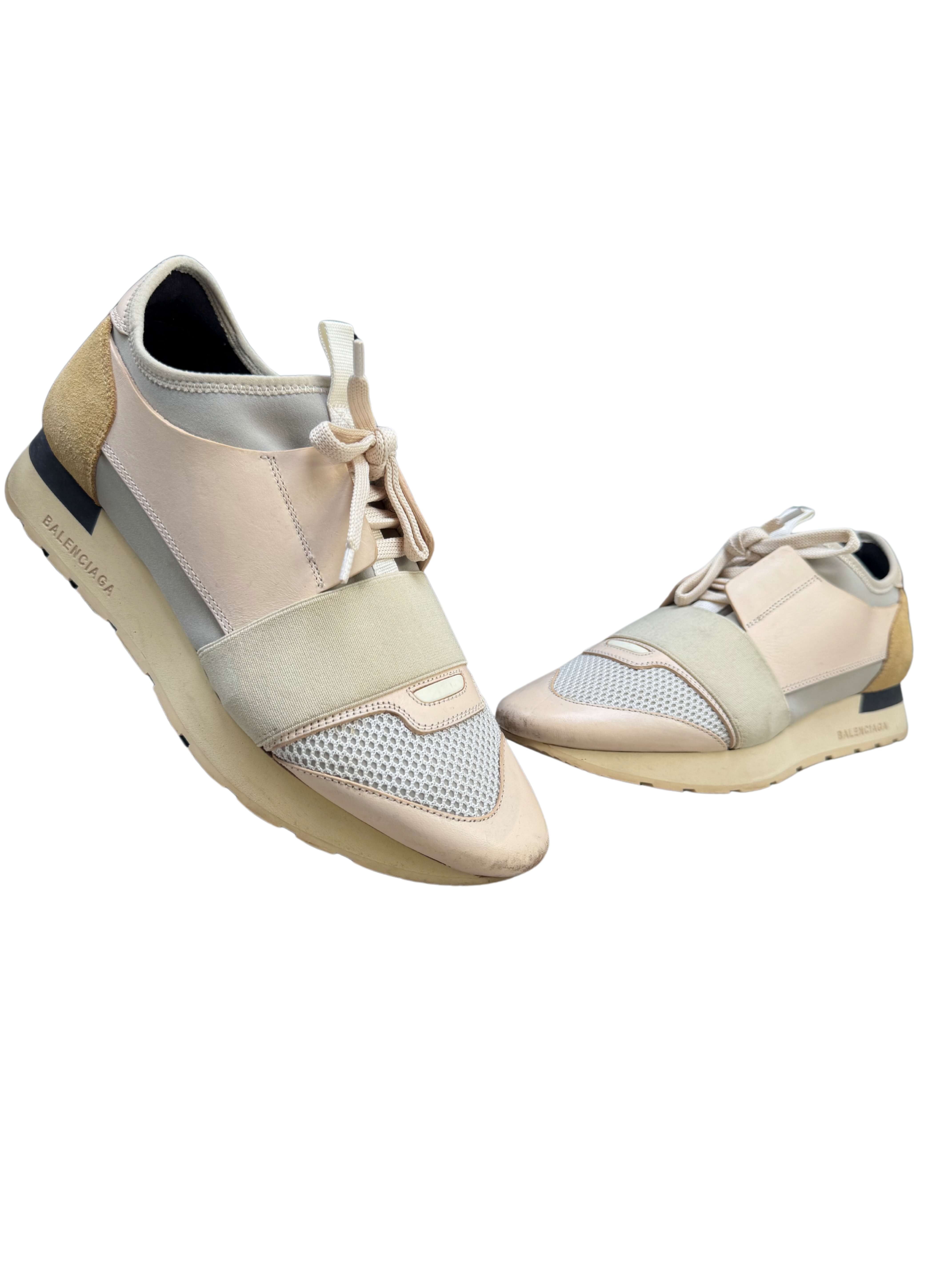 WOMEN'S - Balenciaga Race Runners - Nude Pink