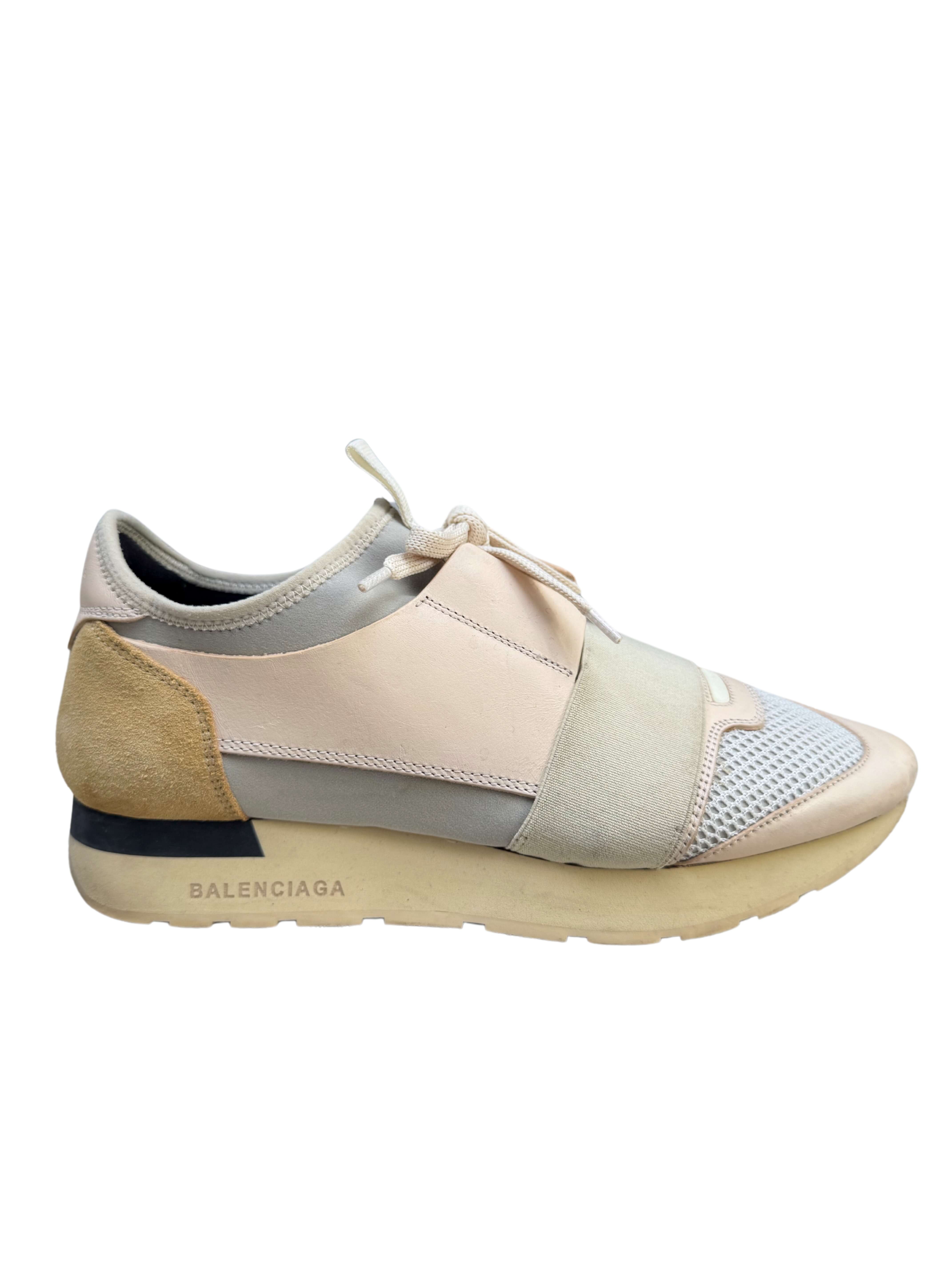 WOMEN'S - Balenciaga Race Runners - Nude Pink