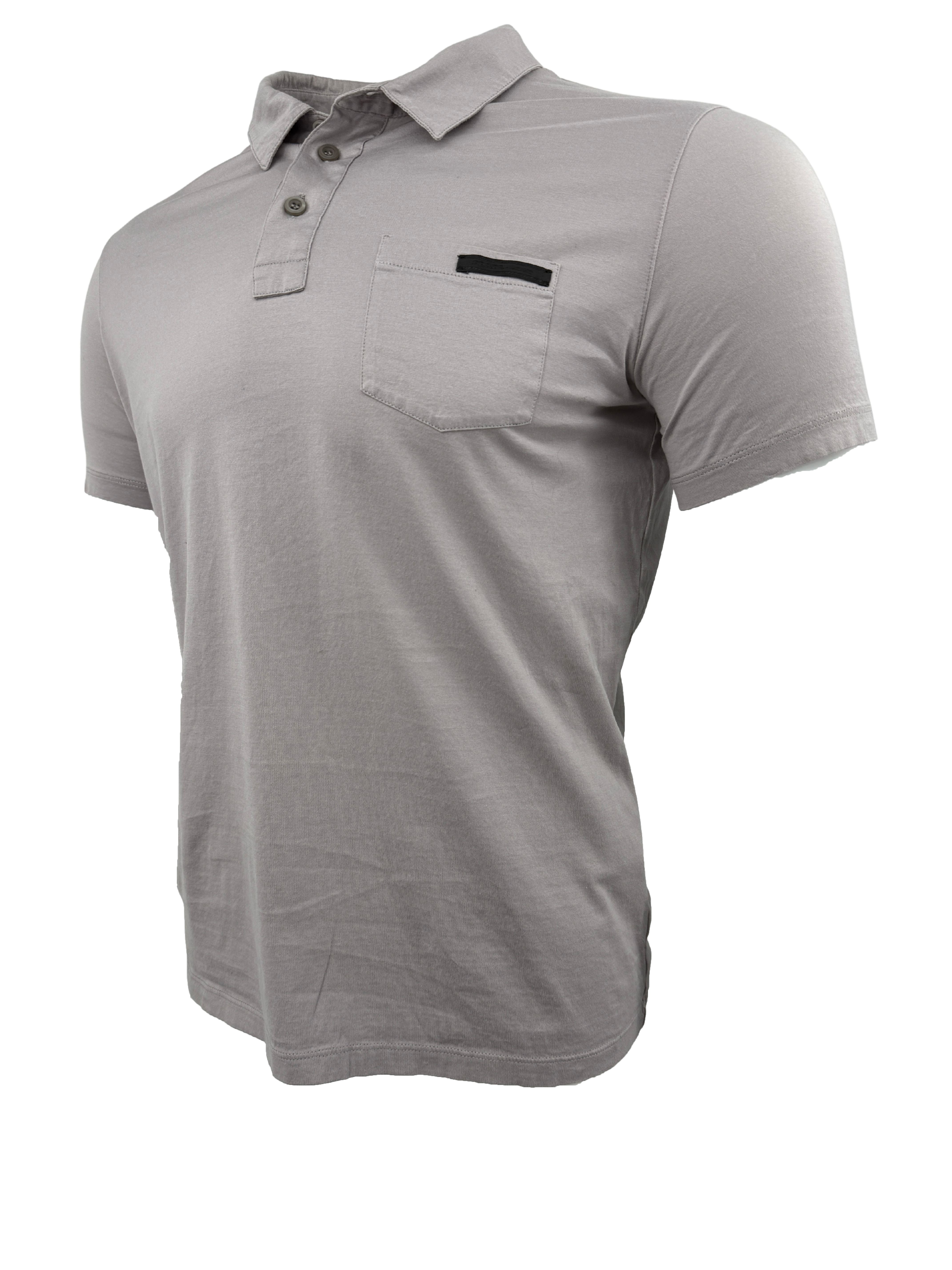 Prada Pocket Cotton Polo Shirt - Grey Prada