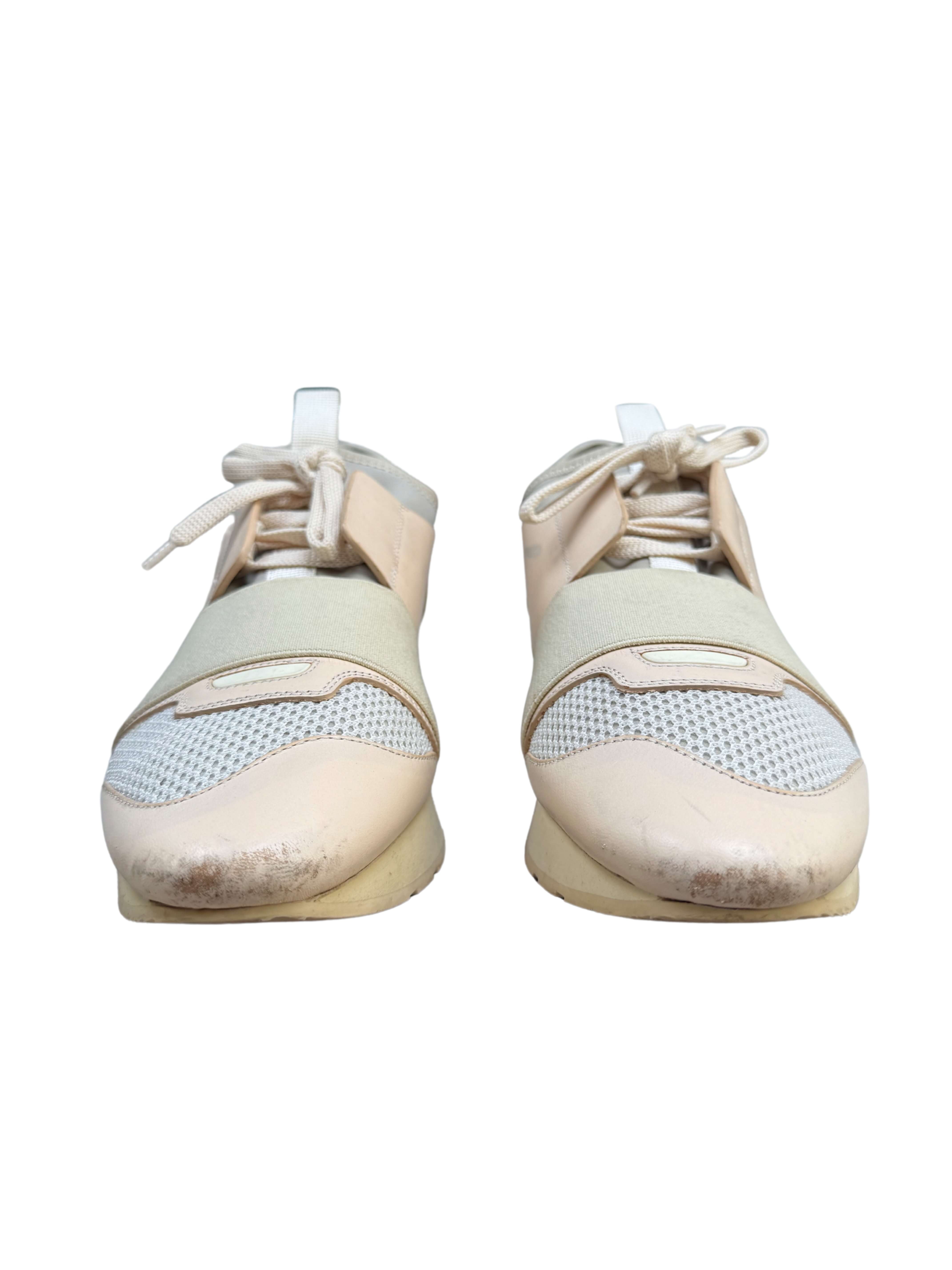 WOMEN'S - Balenciaga Race Runners - Nude Pink
