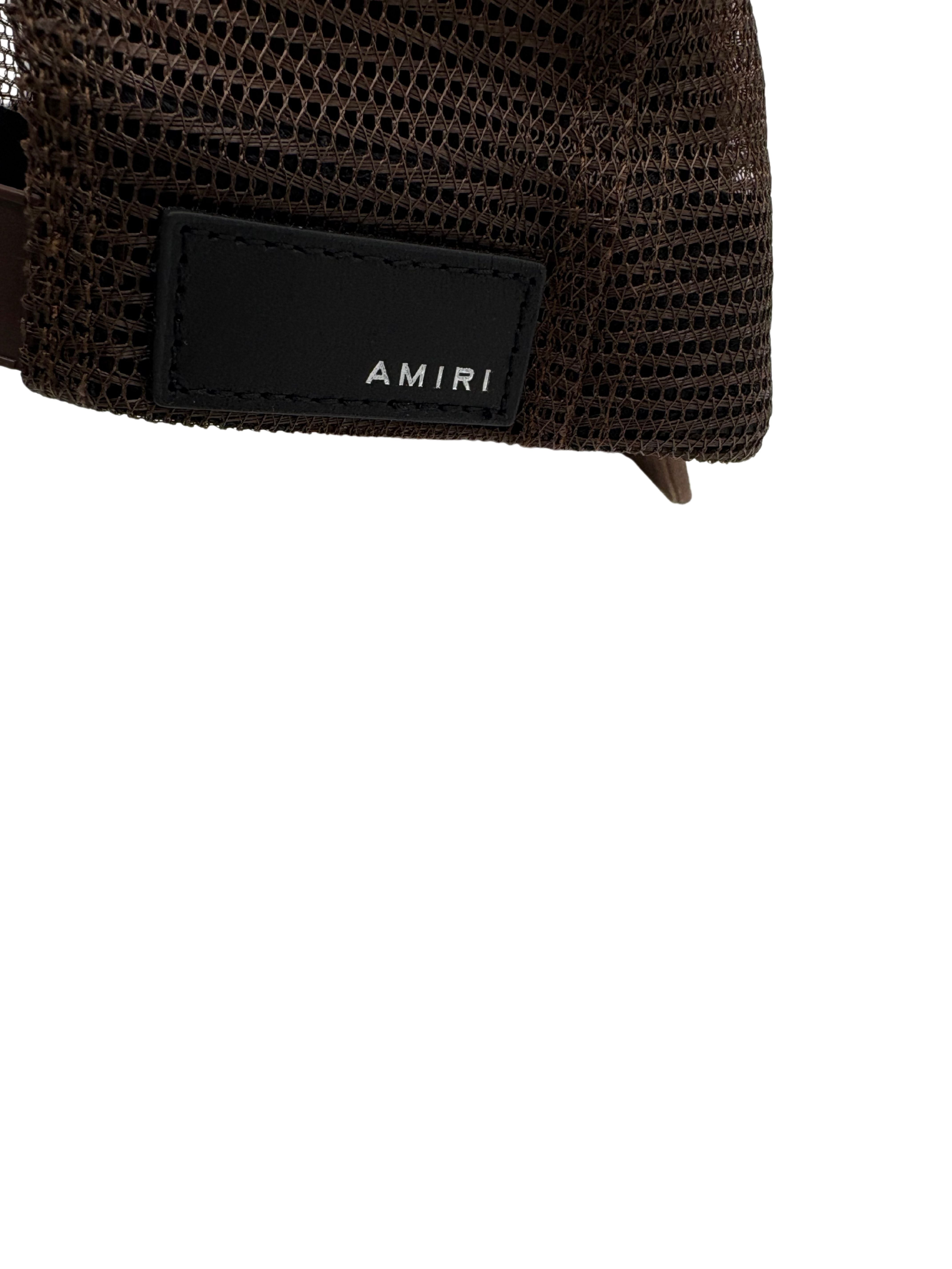 Amiri Three Star Trucker Cap - Brown NO SKU Amiri