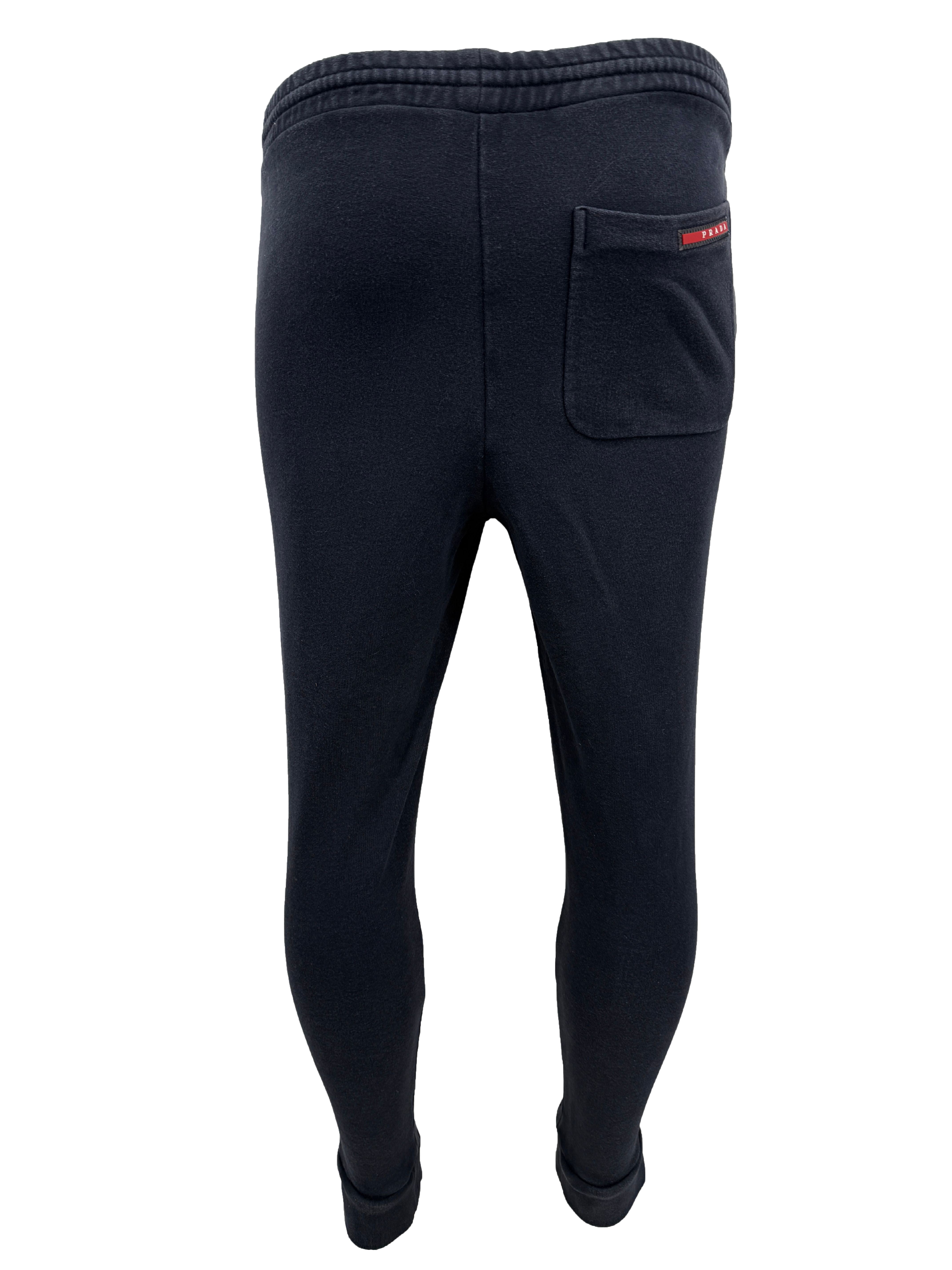 Prada Sport Badge Joggers - Navy