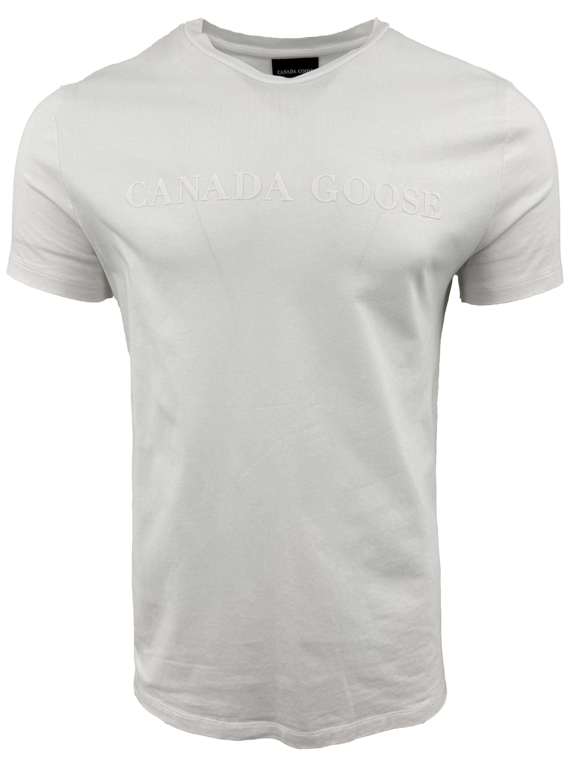 Canada Goose Embroidered Logo T-Shirt - White Canada Goose