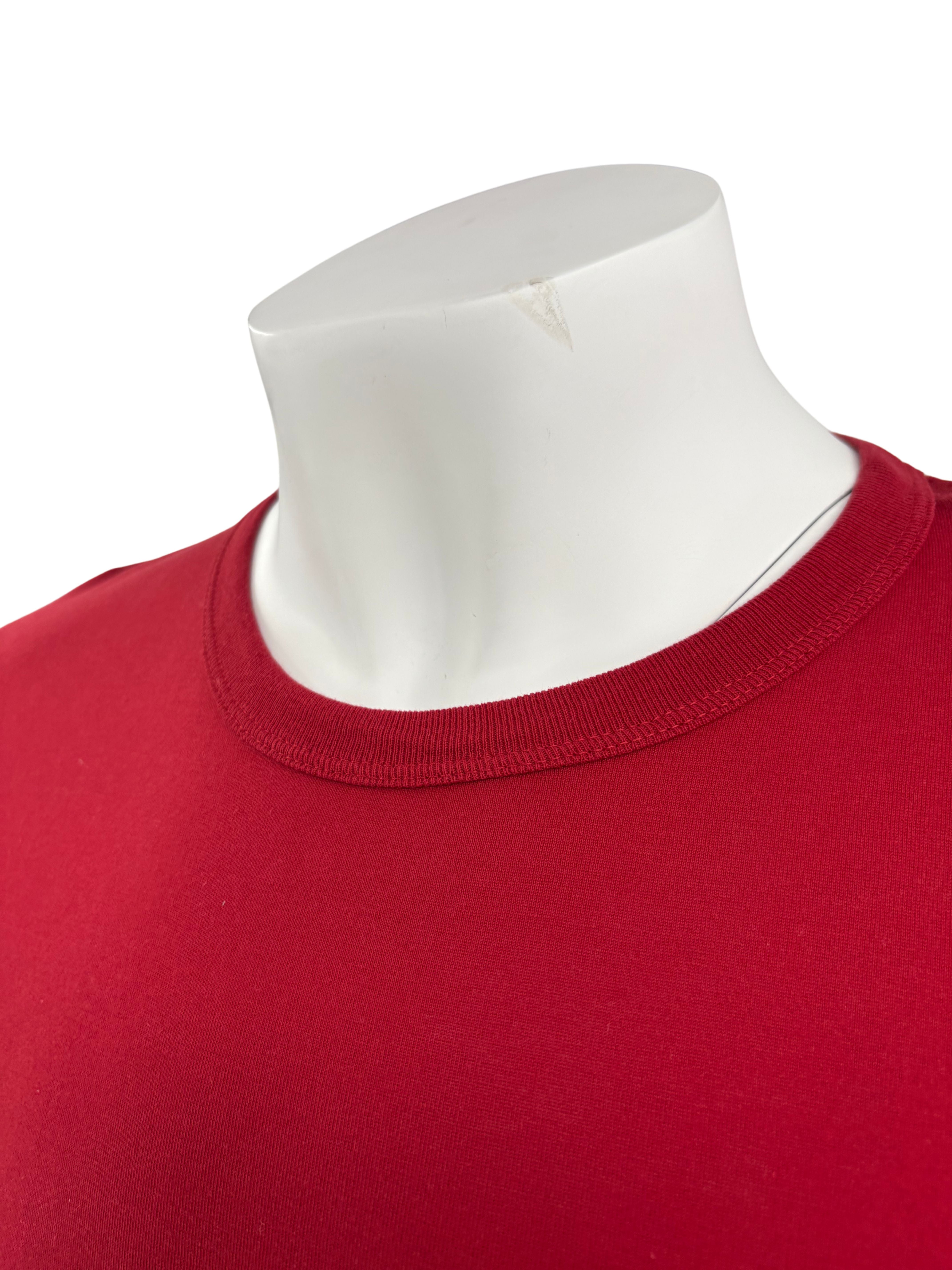 Dolce & Gabbana Plaque Logo T-Shirt - Red Dolce & Gabbana