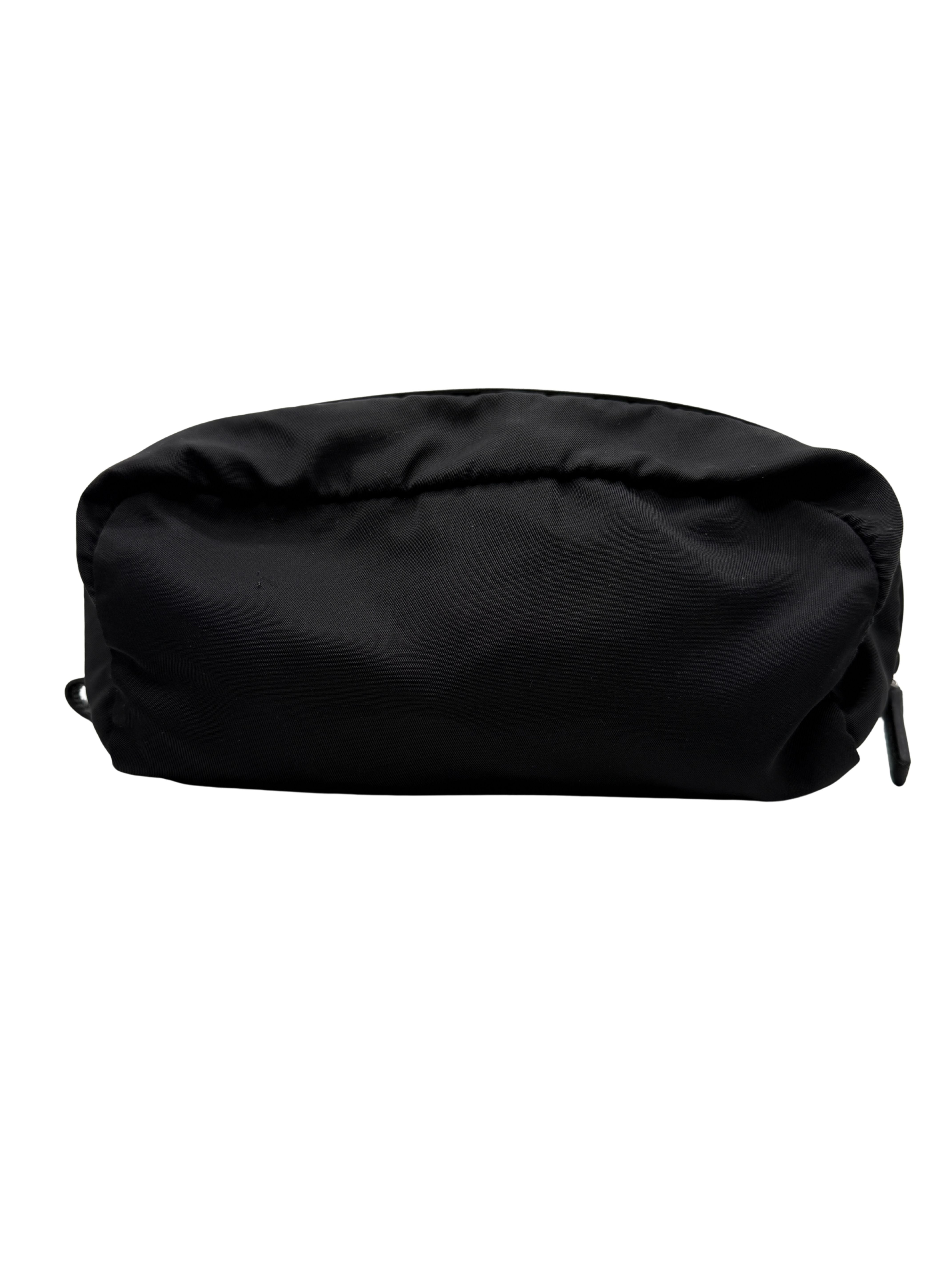 Prada Re-Nylon and Saffiano Necessaire Wash Bag - Black Prada