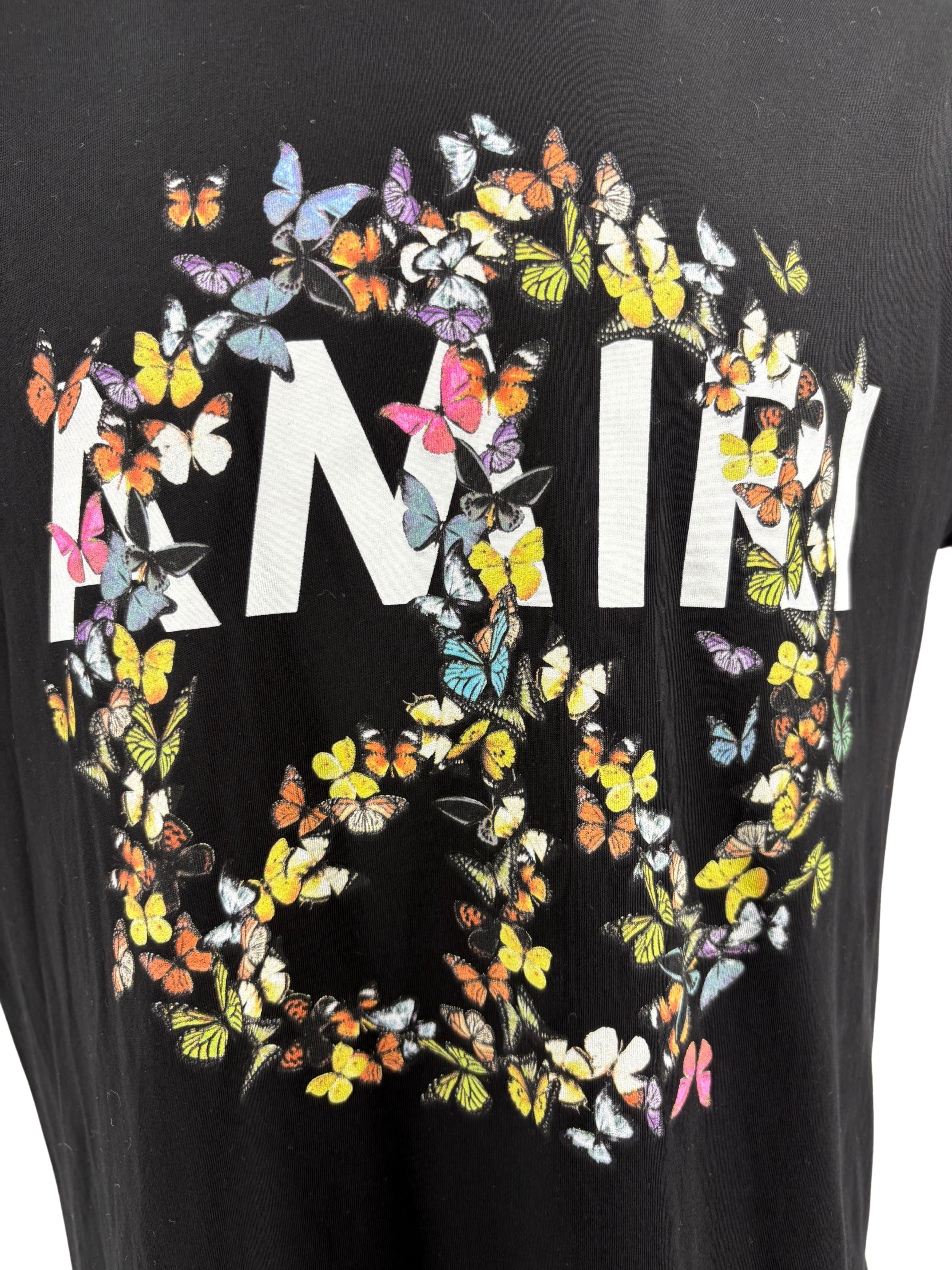 Amiri Peace Butterfly T-shirt- Black Amiri