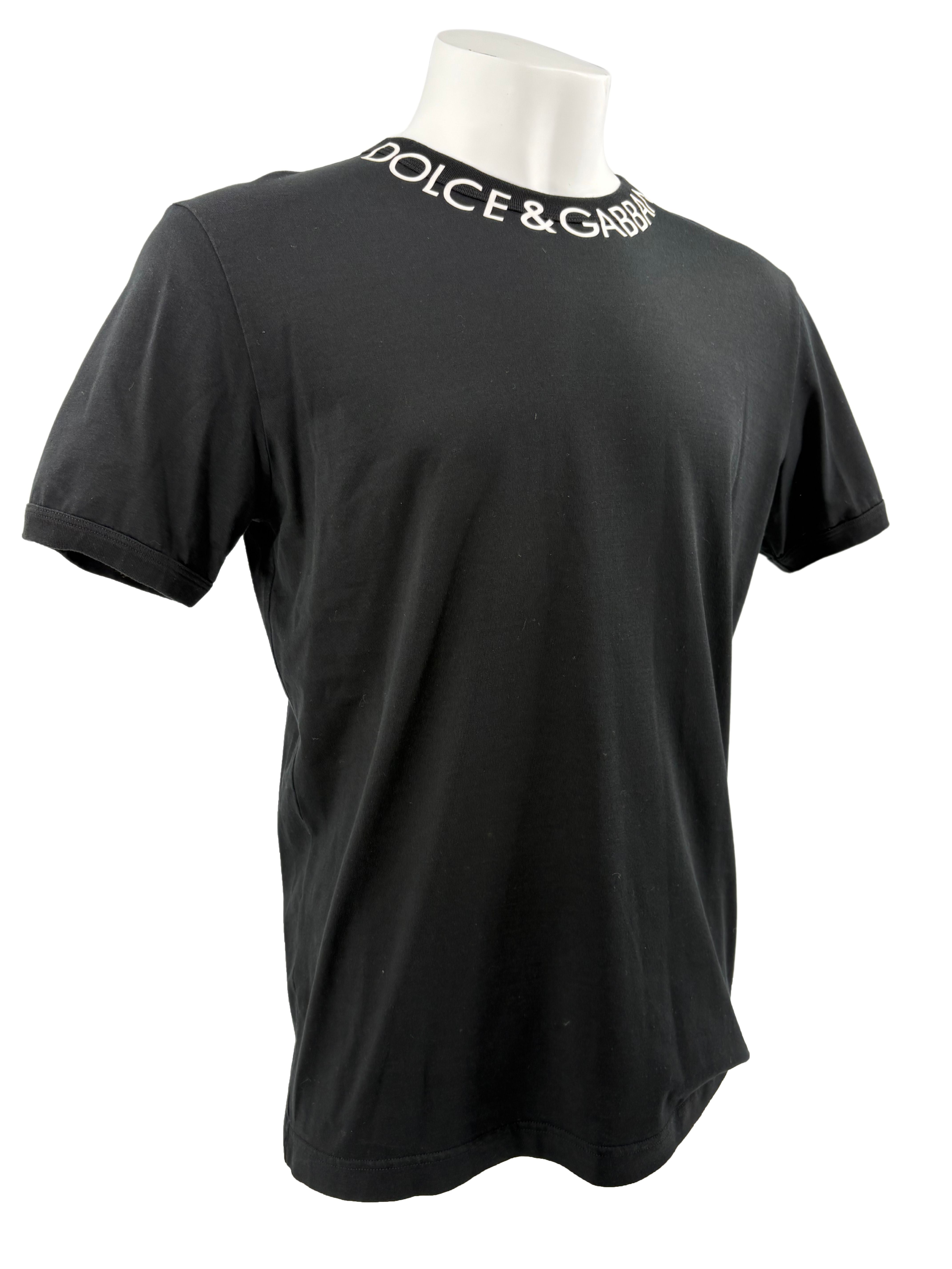 Dolce & Gabbana Neck Logo T-Shirt - Black Dolce & Gabbana