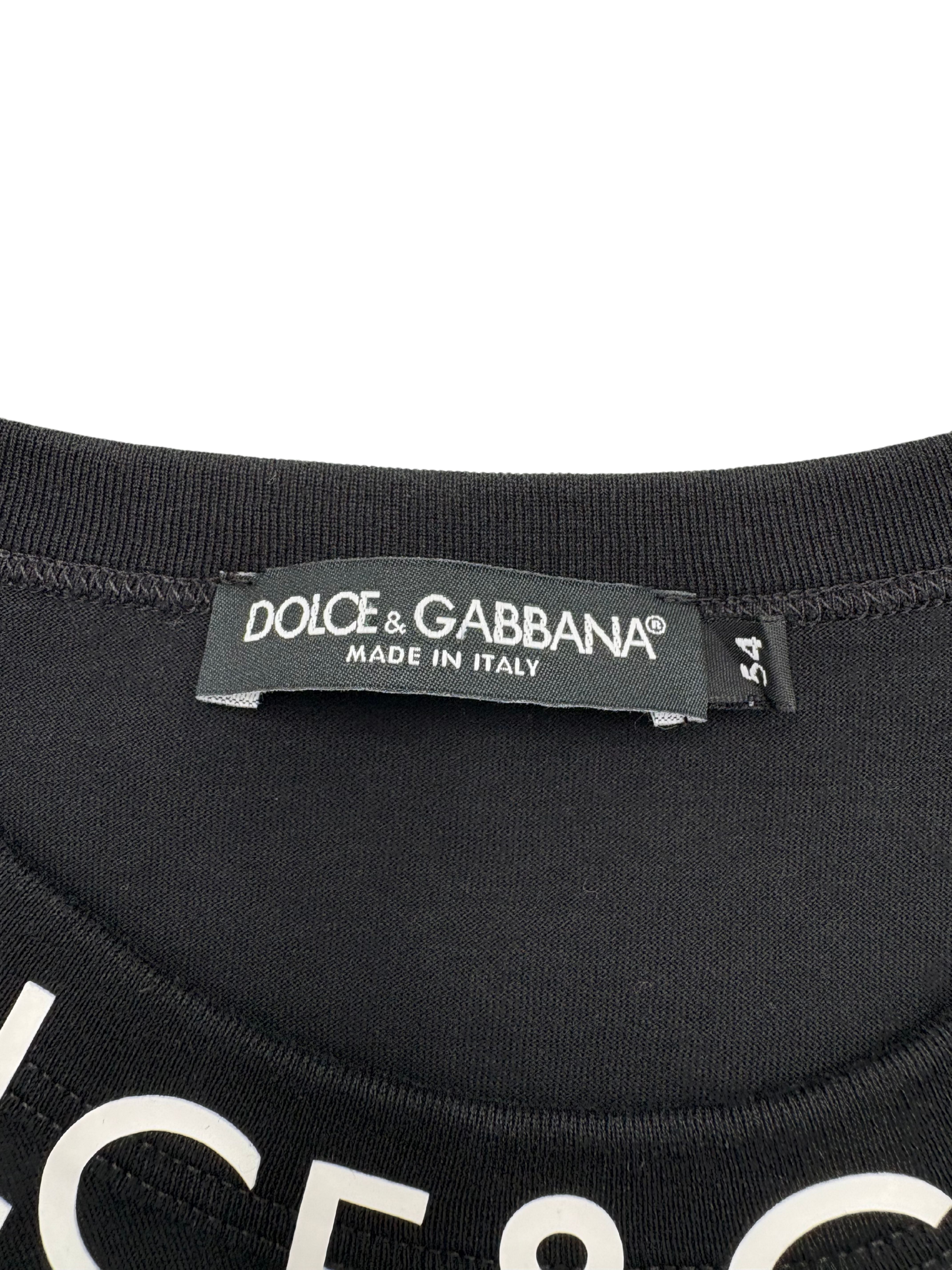 Dolce & Gabbana Neck Logo T-Shirt - Black Dolce & Gabbana