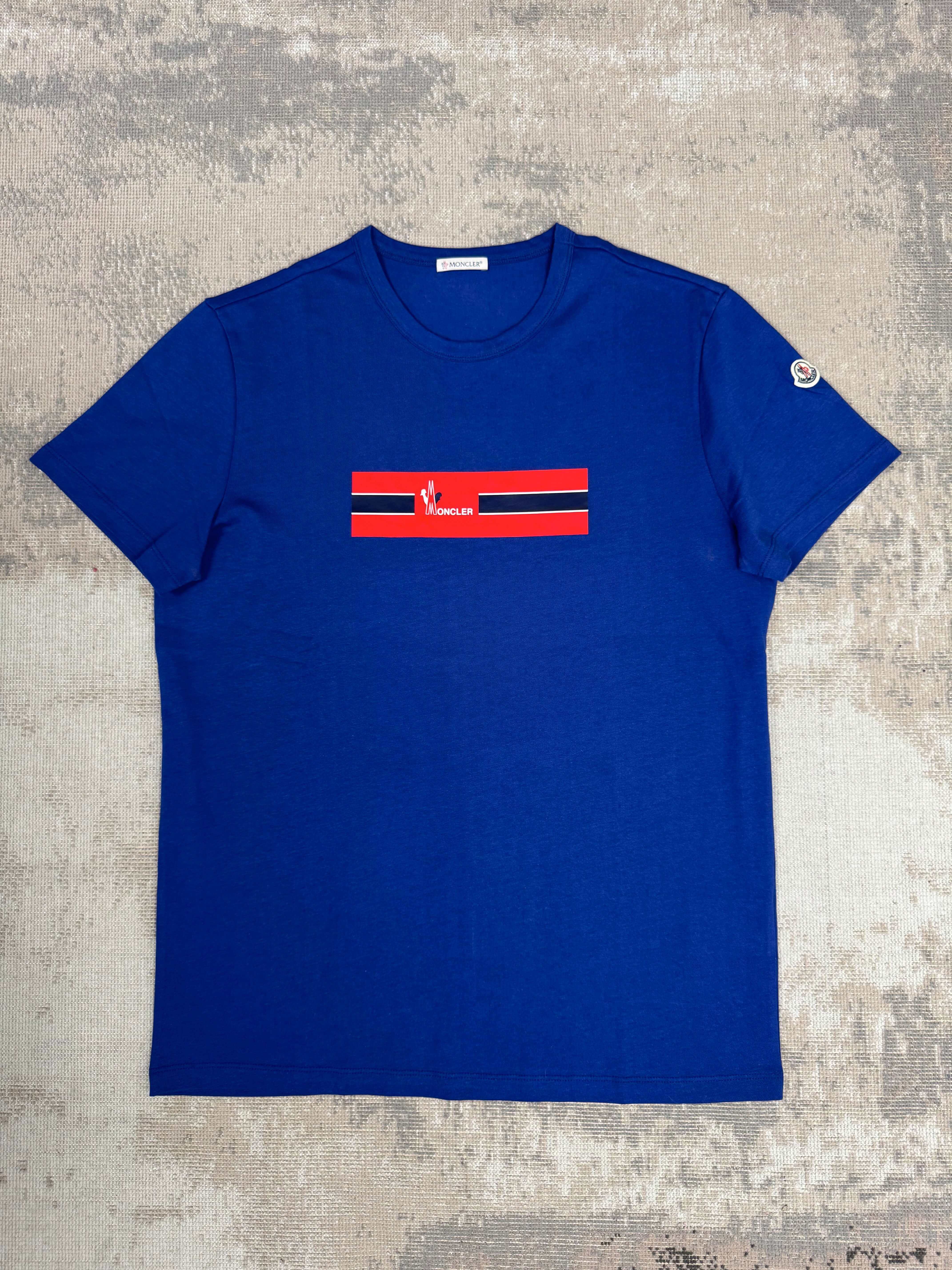 Moncler Patch Logo T-Shirt - Blue Privilege Supply Ltd