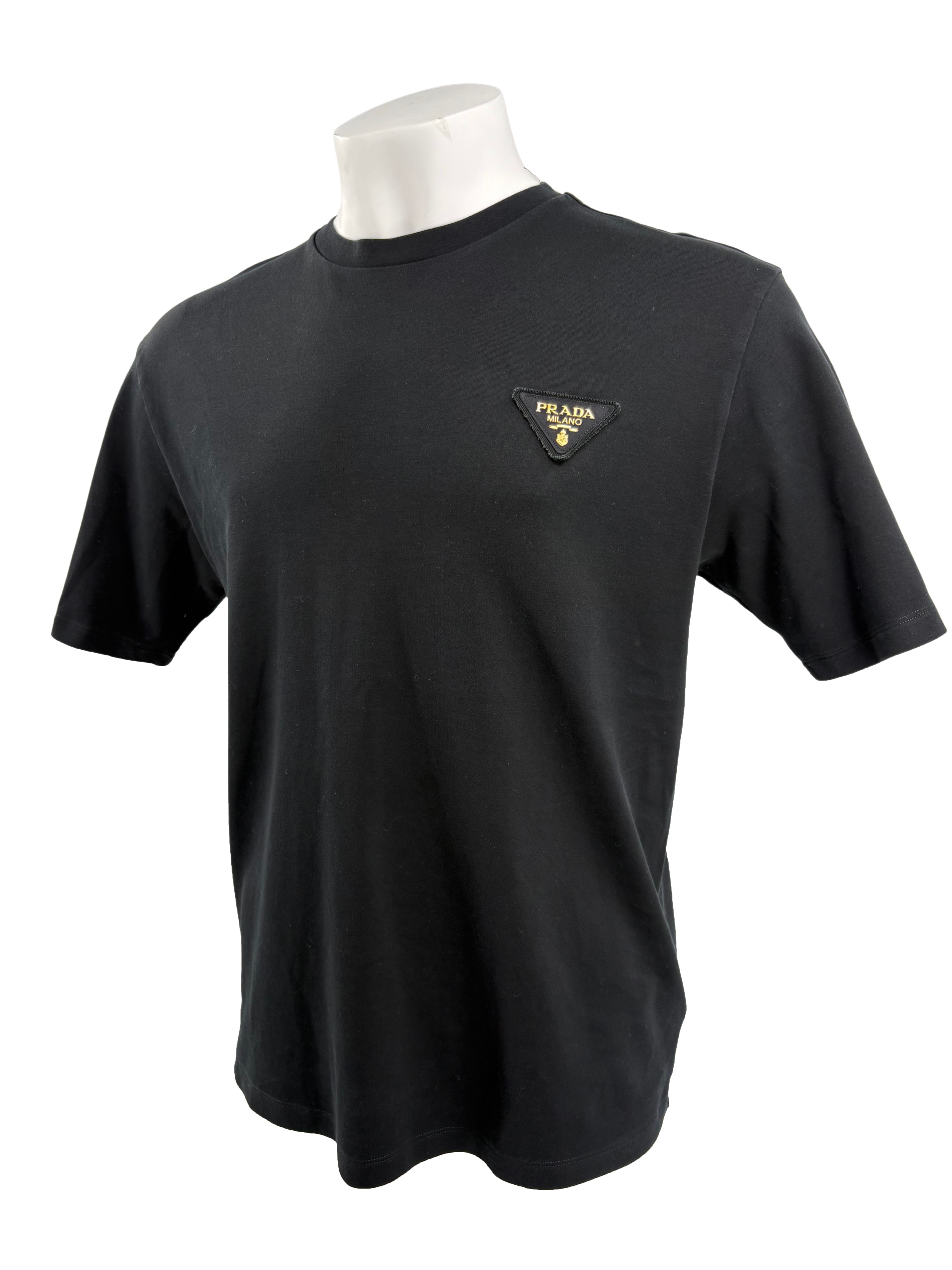 Prada Ogo-Patch short-sleeved T-shirt - Black Prada