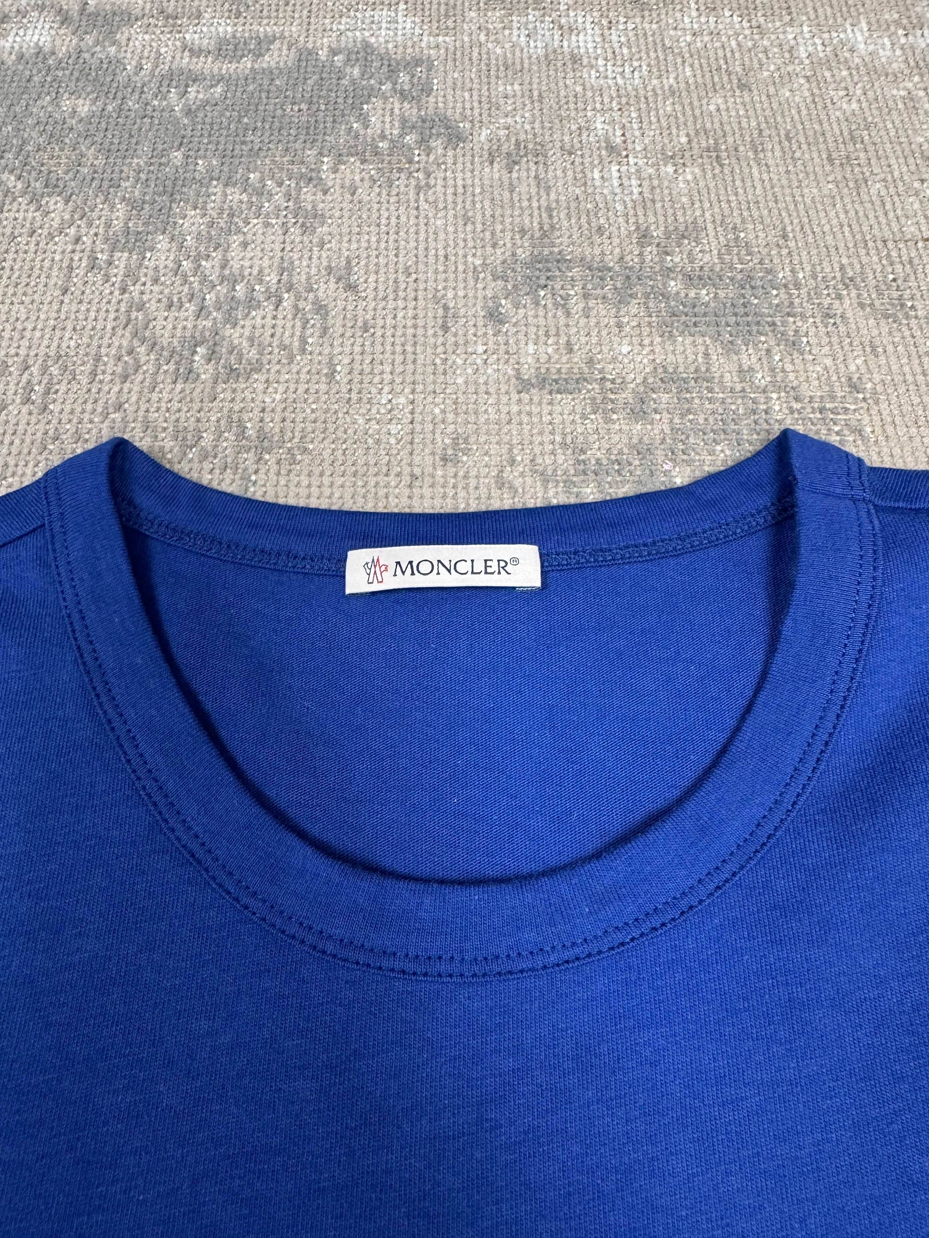 Moncler Patch Logo T-Shirt - Blue Privilege Supply Ltd