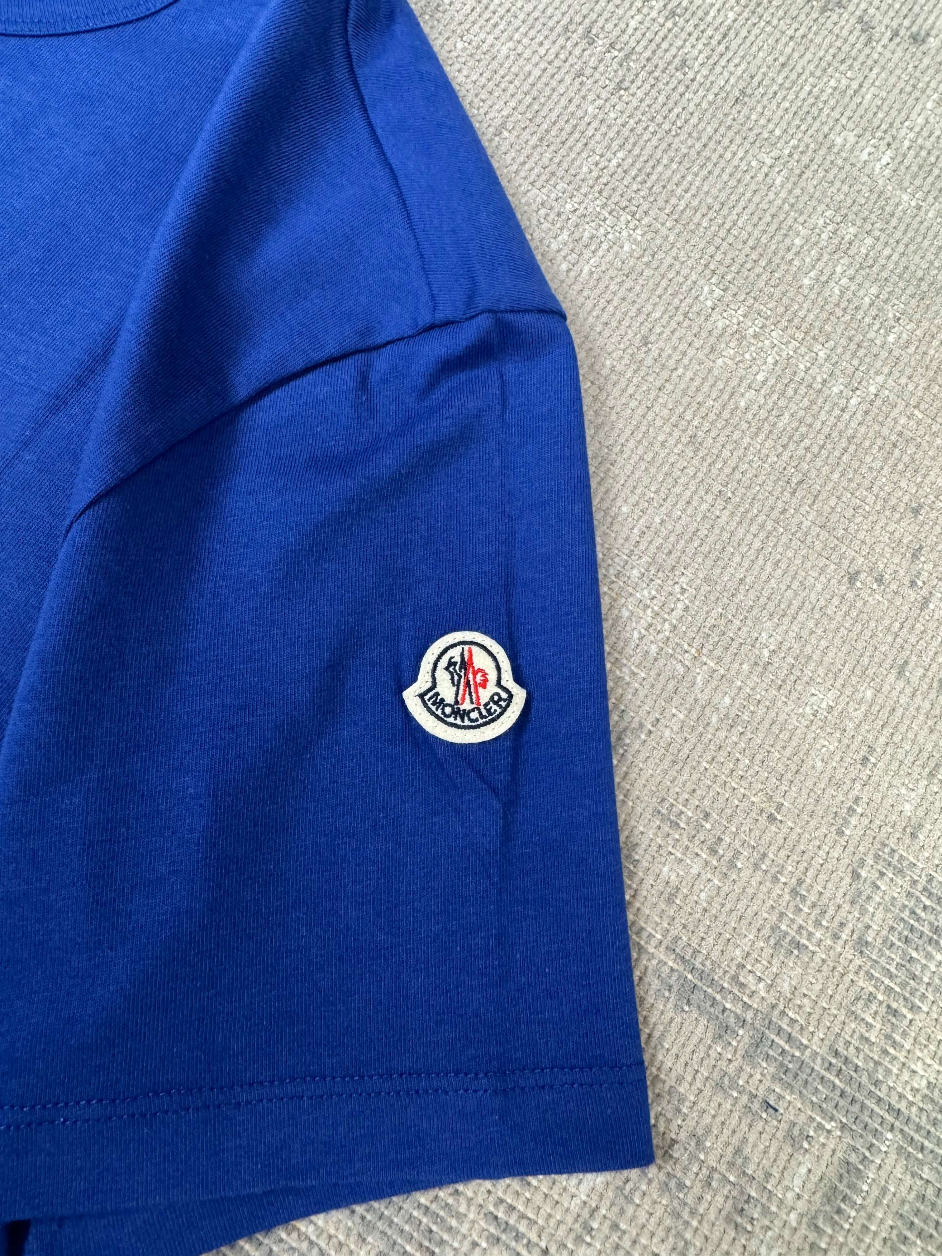 Moncler Patch Logo T-Shirt - Blue Privilege Supply Ltd
